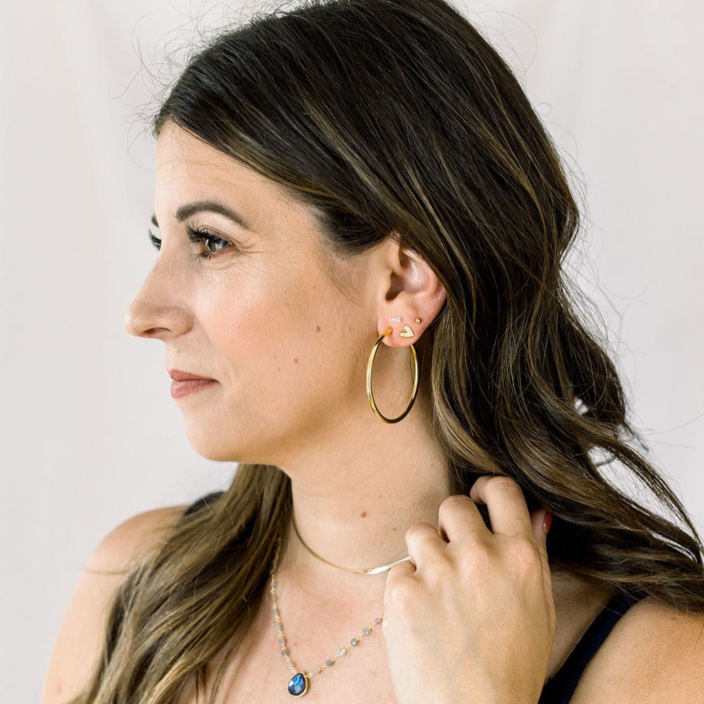 Classic Gold Hoops by elliparr