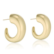 Claw Hoop 18K Gold over Brass by elliparr