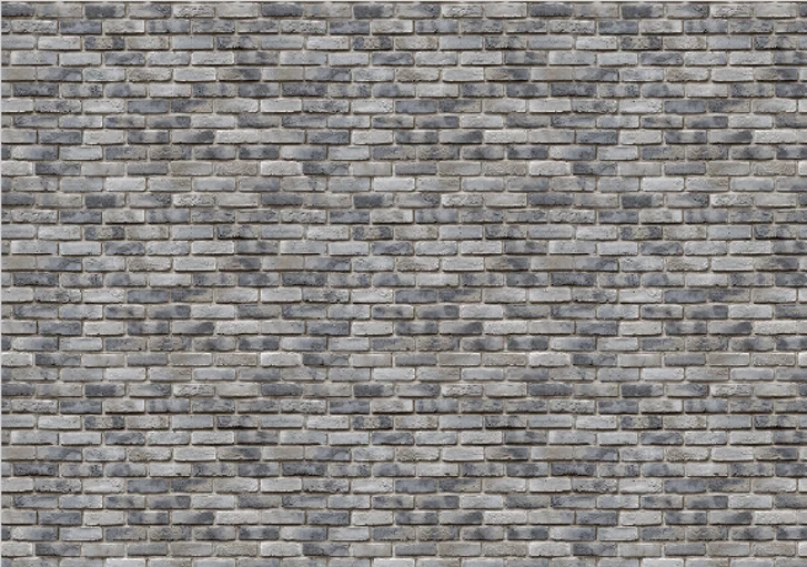 Grey Bricks Texture Sheet for Village Streets - 12 x 8 Inch