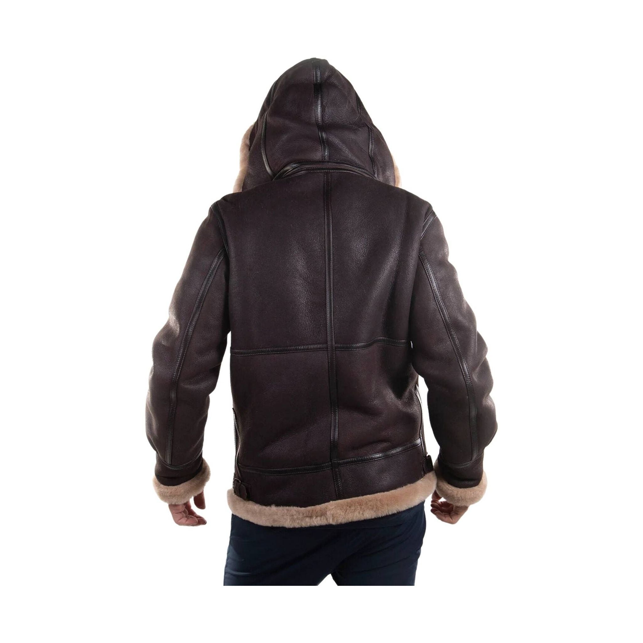 Cloud Nine Men's Sheepskin Bomber Jacket - Espresso by Lenny's Shoe & Apparel