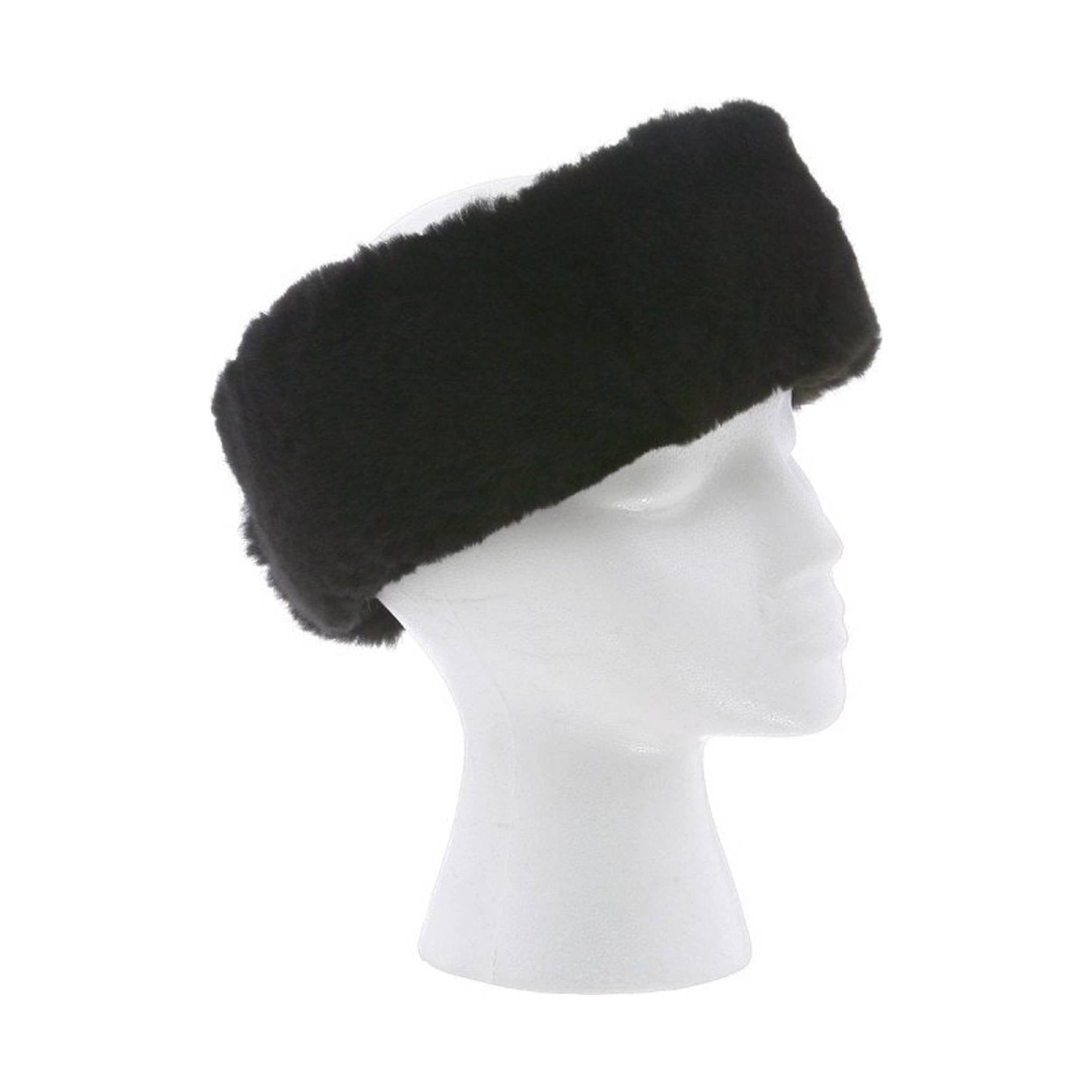 Cloud Nine Sheepskin Headband - Black by Lenny's Shoe & Apparel