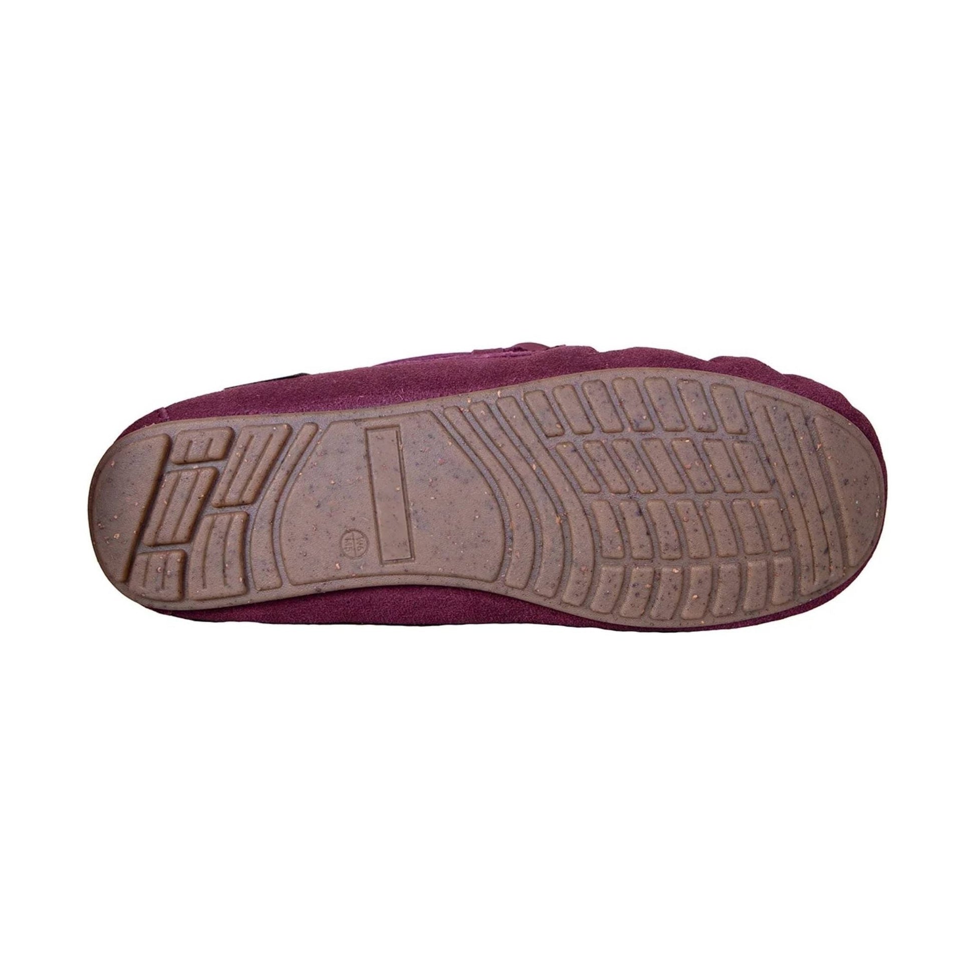 Cloud Nine Women's Moccasins Slippers - Burgundy by Lenny's Shoe & Apparel