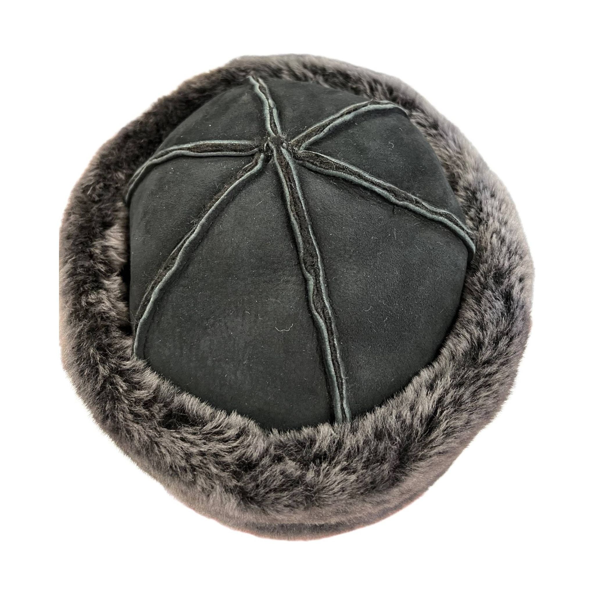 Cloud Nine Women's Sheepskin Suede Hat - Black by Lenny's Shoe & Apparel