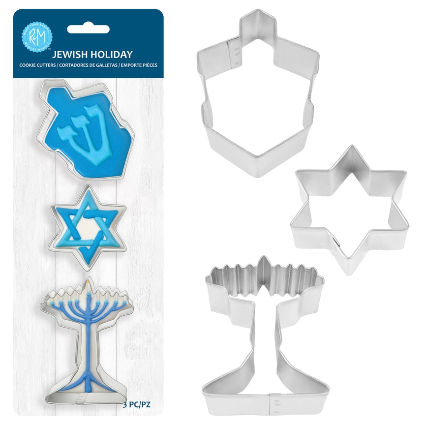 Jewish Holiday 3 Piece Cookie Cutter Set