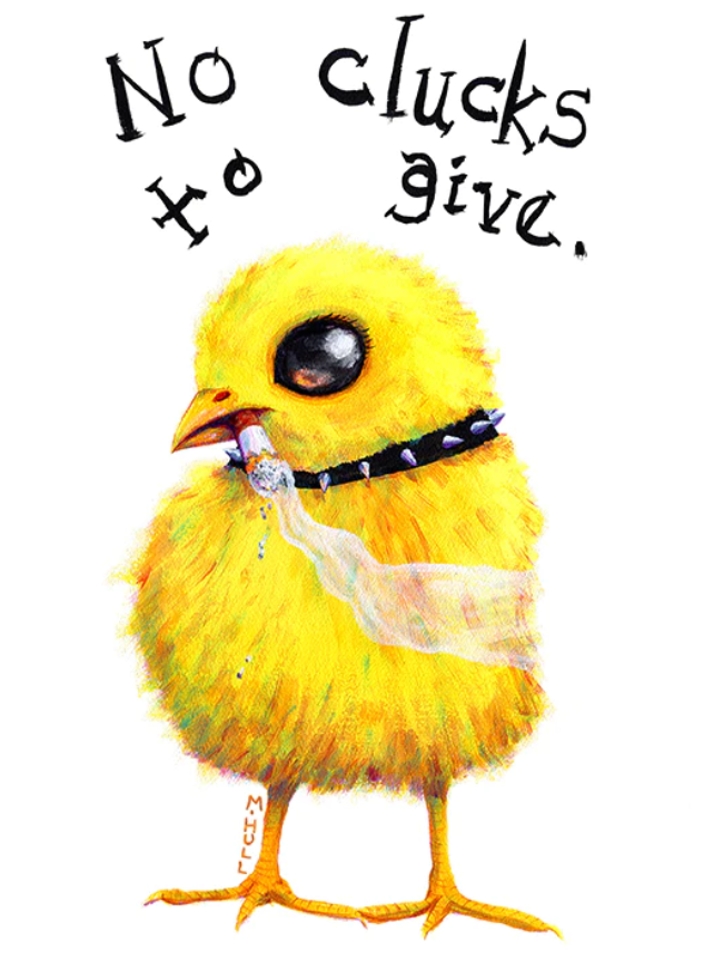 Martha Hull - No Clucks to Give Greeting Card by SidePony Boutique