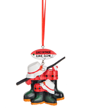 Like Father Like Son Fishing Ornament