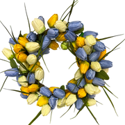 Multi Color  Tulip Wreath