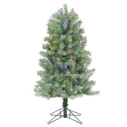4.5 Foot Pre-lit Led Multicolor Shimmer Tree