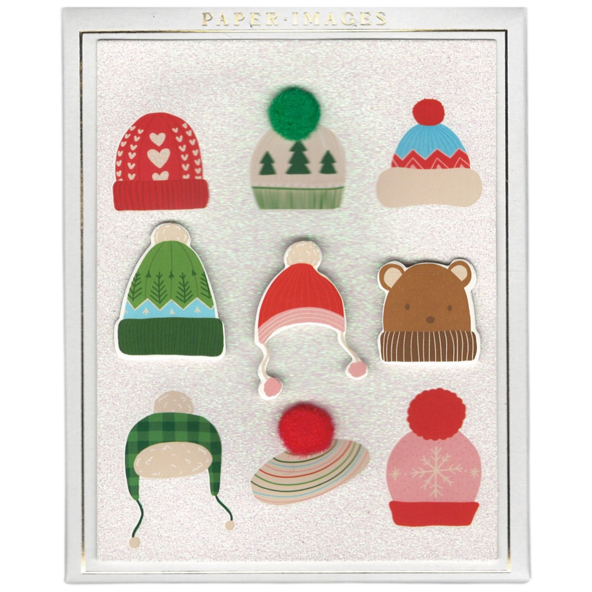 Handmade Greetings Boxed Cards - Winter Hats