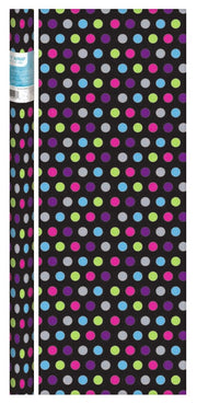 Black With Dots Gift Wrap