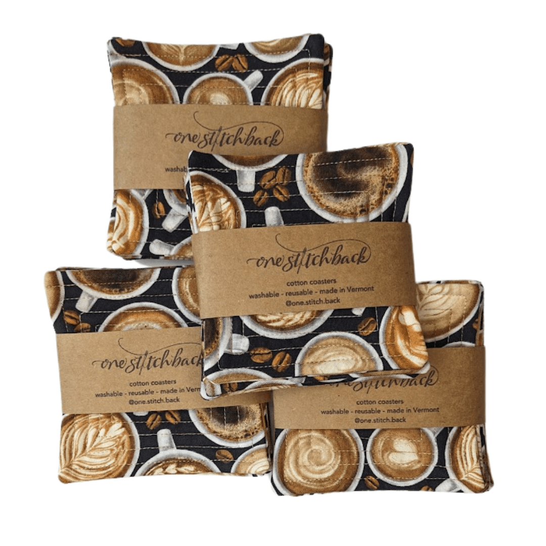 Coffee Cups Quilted Coasters