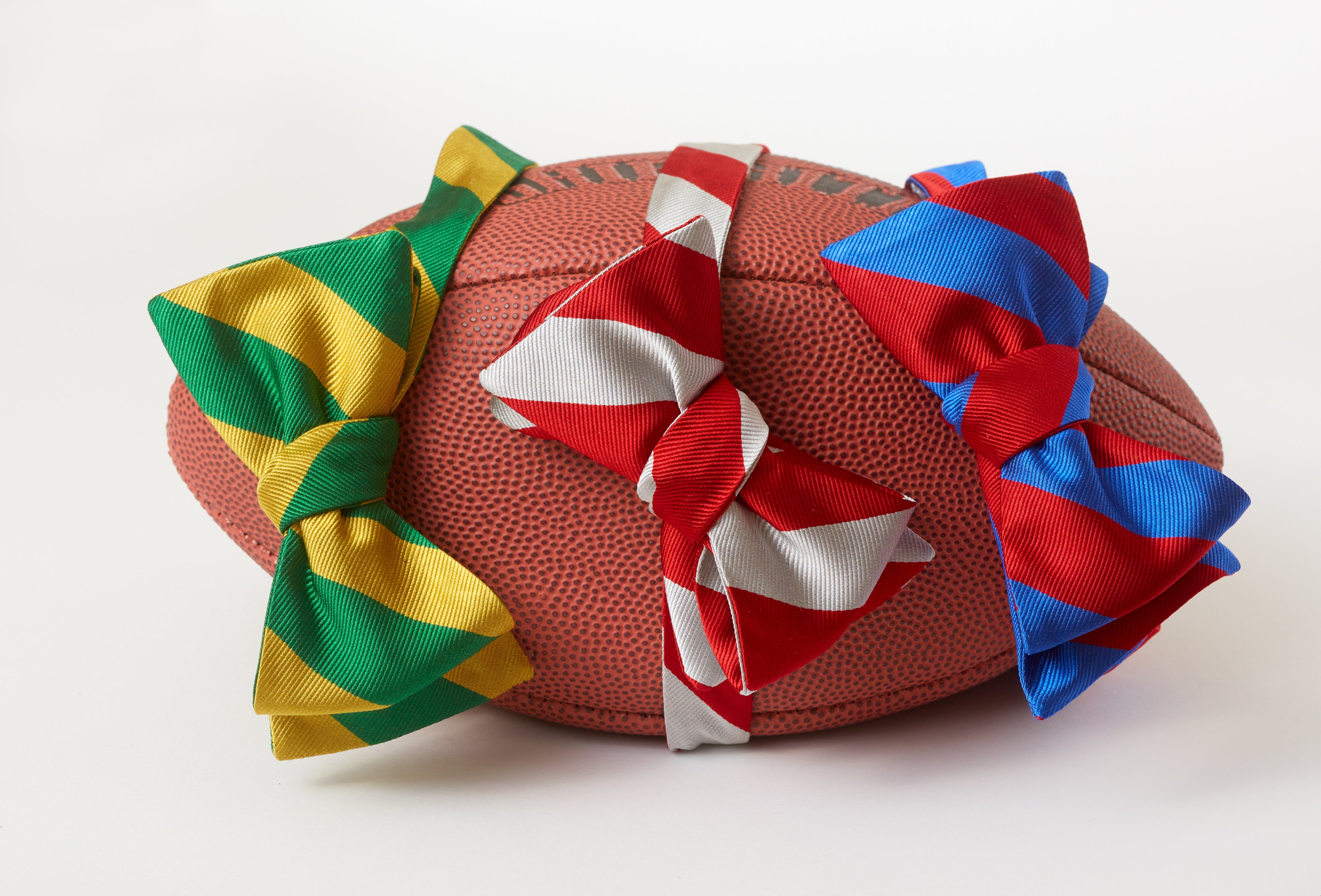 Collegiate Red and Silver - bow ties