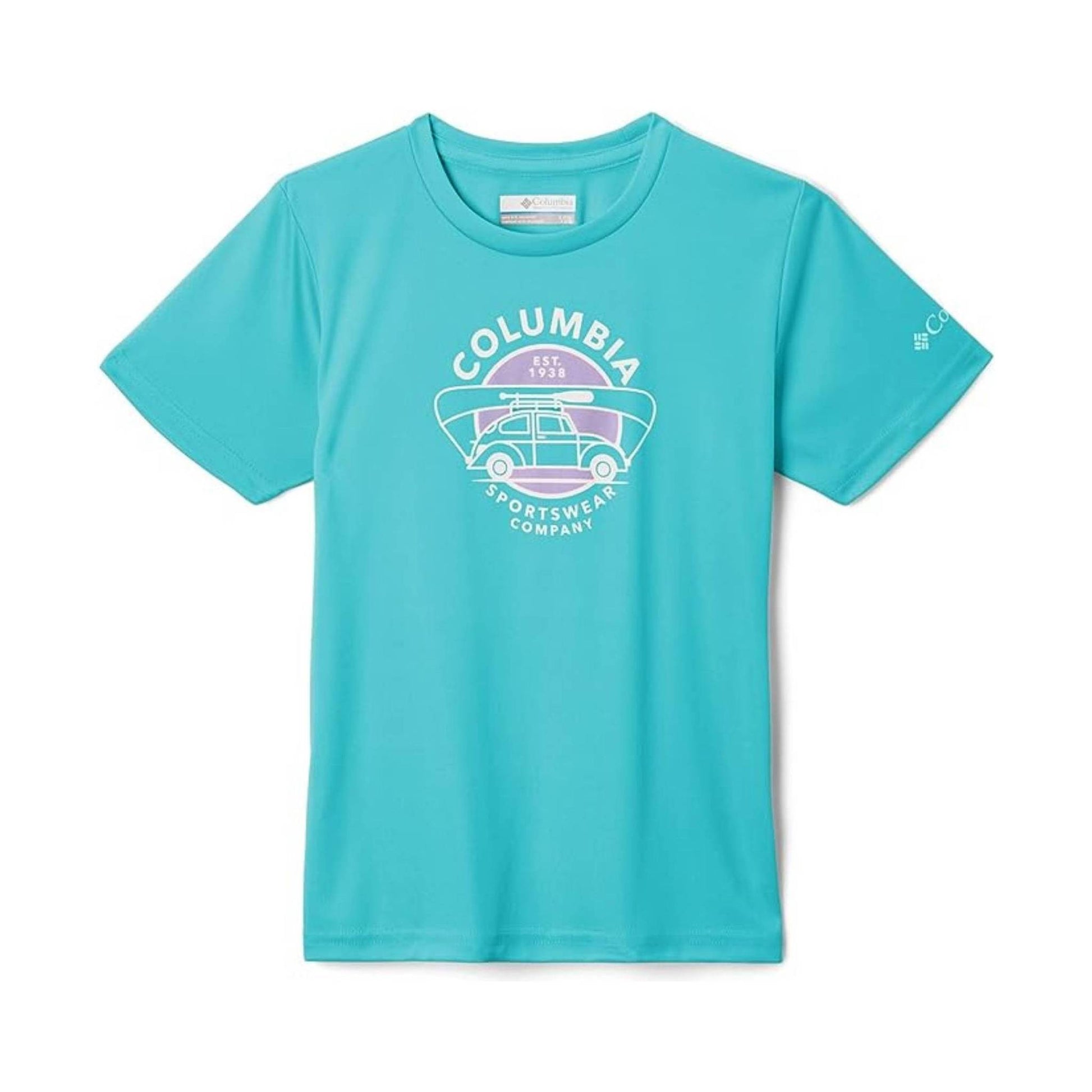 Columbia Kids' Mirror Creek Short Sleeve Graphic Top - Geyser by Lenny's Shoe & Apparel