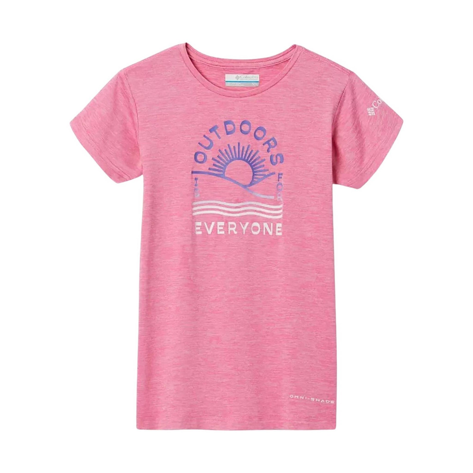 Columbia Kids' Mission Peak Short Sleeve Graphic Top - Wild Geranium Heather by Lenny's Shoe & Apparel