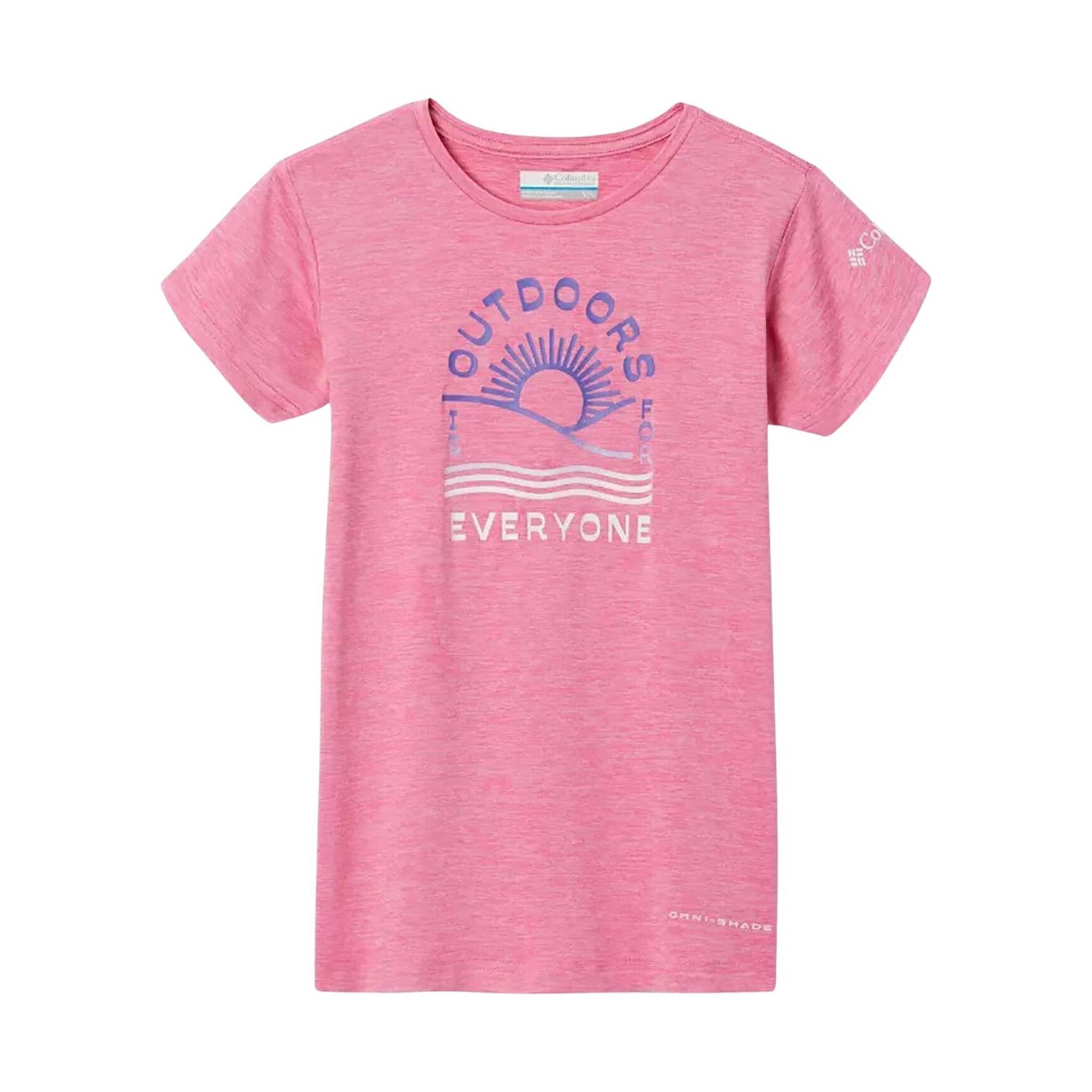 Columbia Kids' Mission Peak Short Sleeve Graphic Top - Wild Geranium Heather by Lenny's Shoe & Apparel