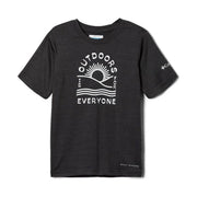 Columbia Kids' Mount Echo Short Sleeve Graphic Top - Shark Heather by Lenny's Shoe & Apparel