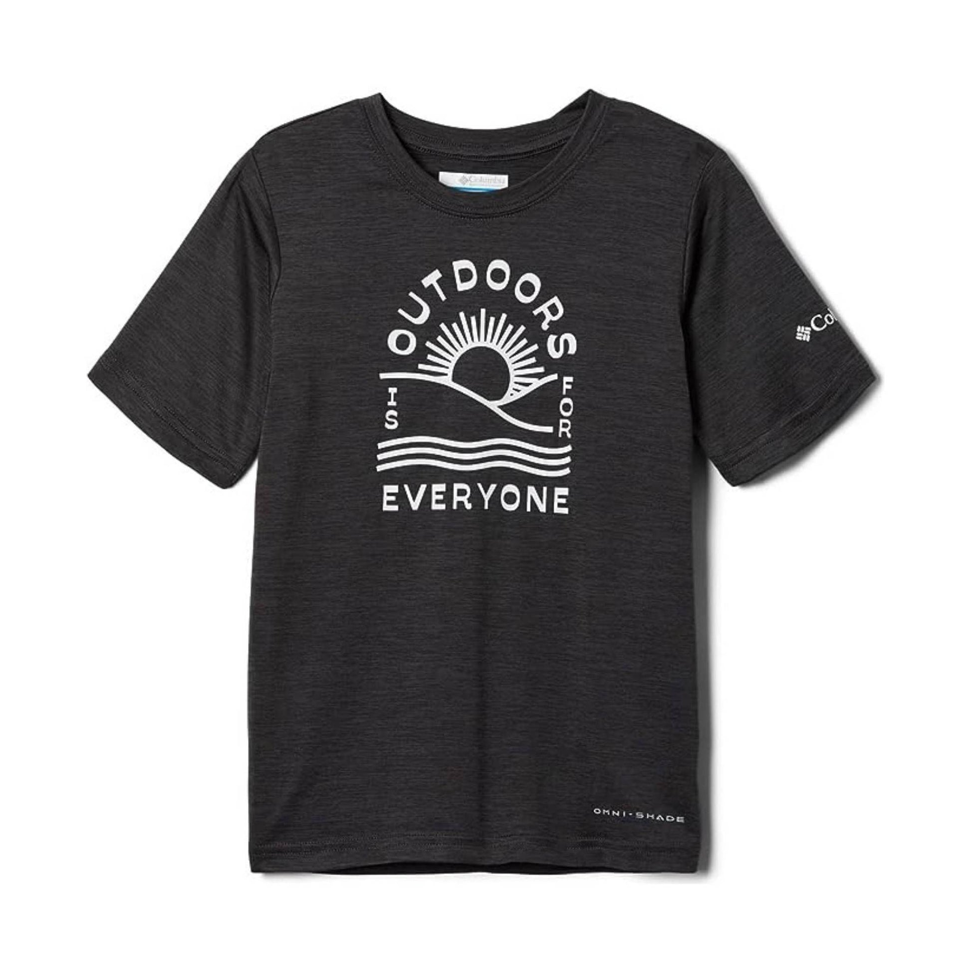 Columbia Kids' Mount Echo Short Sleeve Graphic Top - Shark Heather by Lenny's Shoe & Apparel