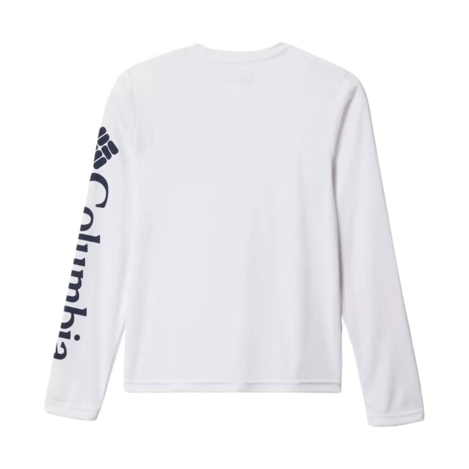 Columbia Kids' PFG Terminal Tackle Long Sleeve Tee - White/Navy by Lenny's Shoe & Apparel