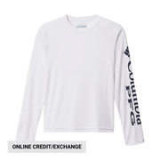 Columbia Kids' PFG Terminal Tackle Long Sleeve Tee - White/Navy by Lenny's Shoe & Apparel