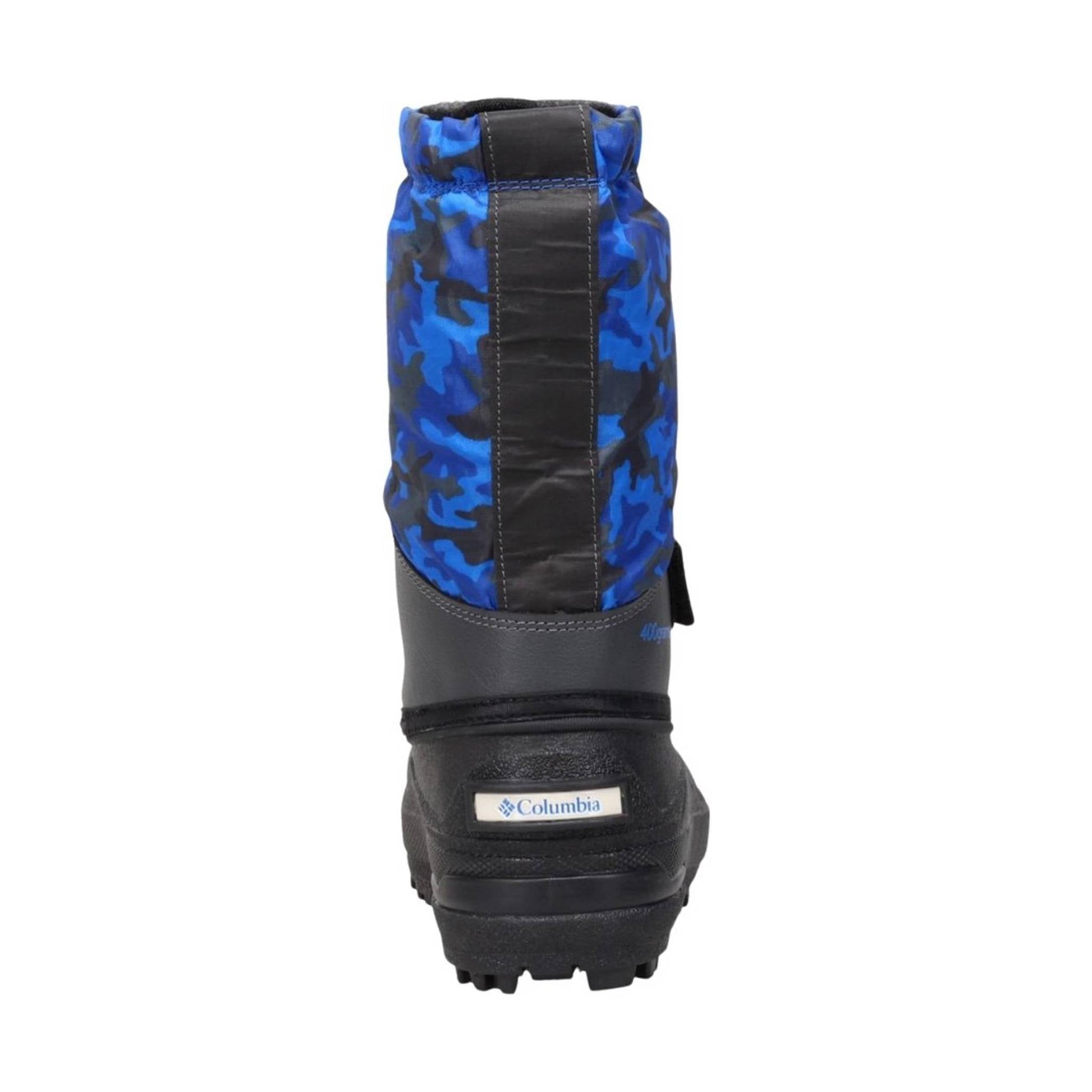 Columbia Kids' Powderbug Forty Print Winter Boots - Blue/Orange by Lenny's Shoe & Apparel