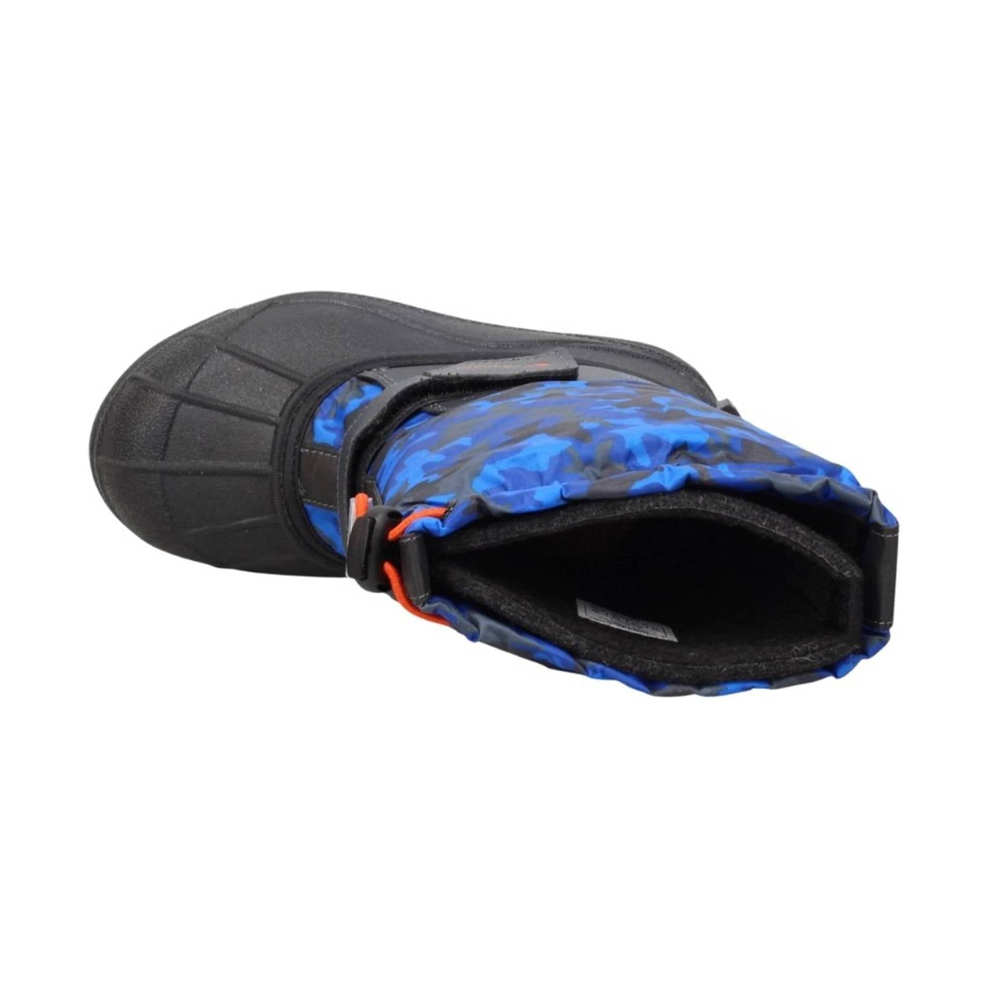 Columbia Kids' Powderbug Forty Print Winter Boots - Blue/Orange by Lenny's Shoe & Apparel