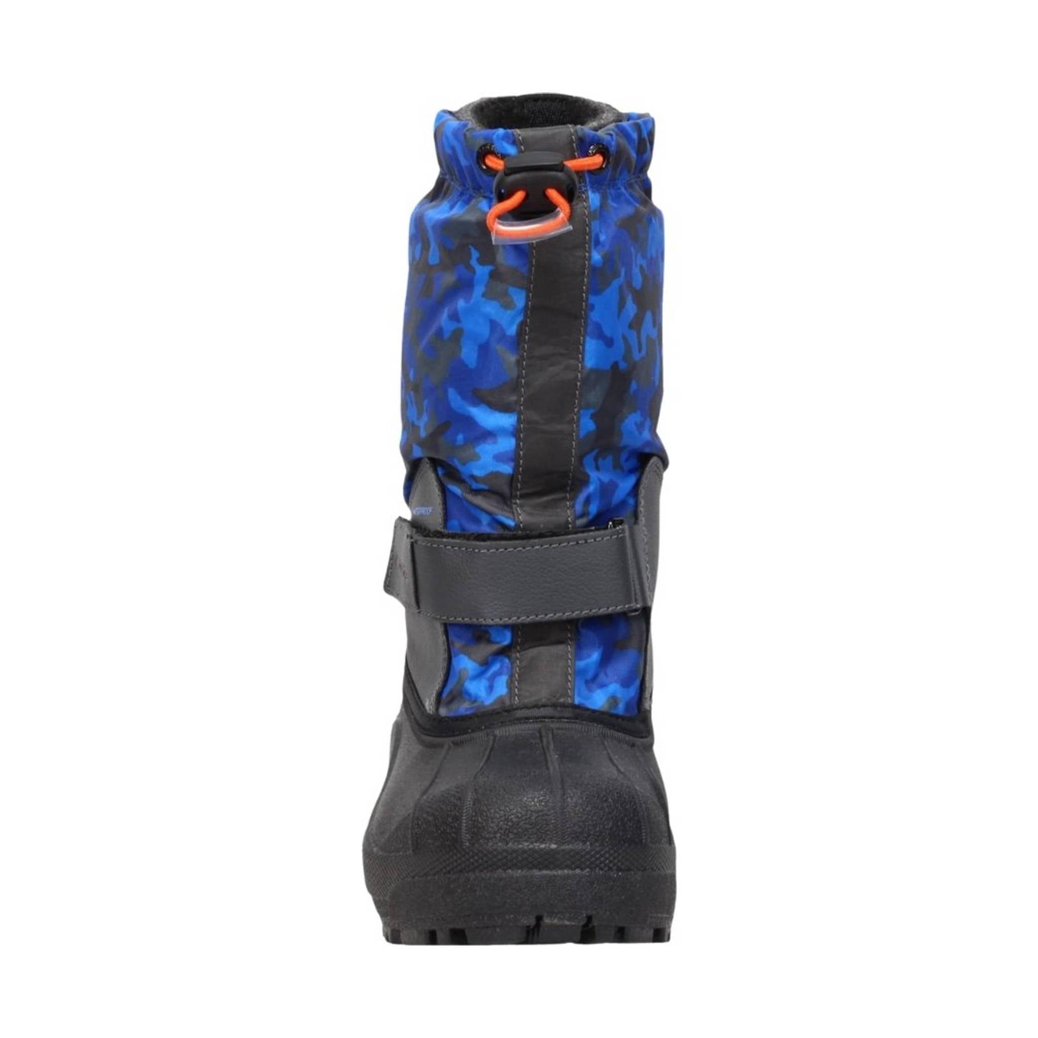 Columbia Kids' Powderbug Forty Print Winter Boots - Blue/Orange by Lenny's Shoe & Apparel