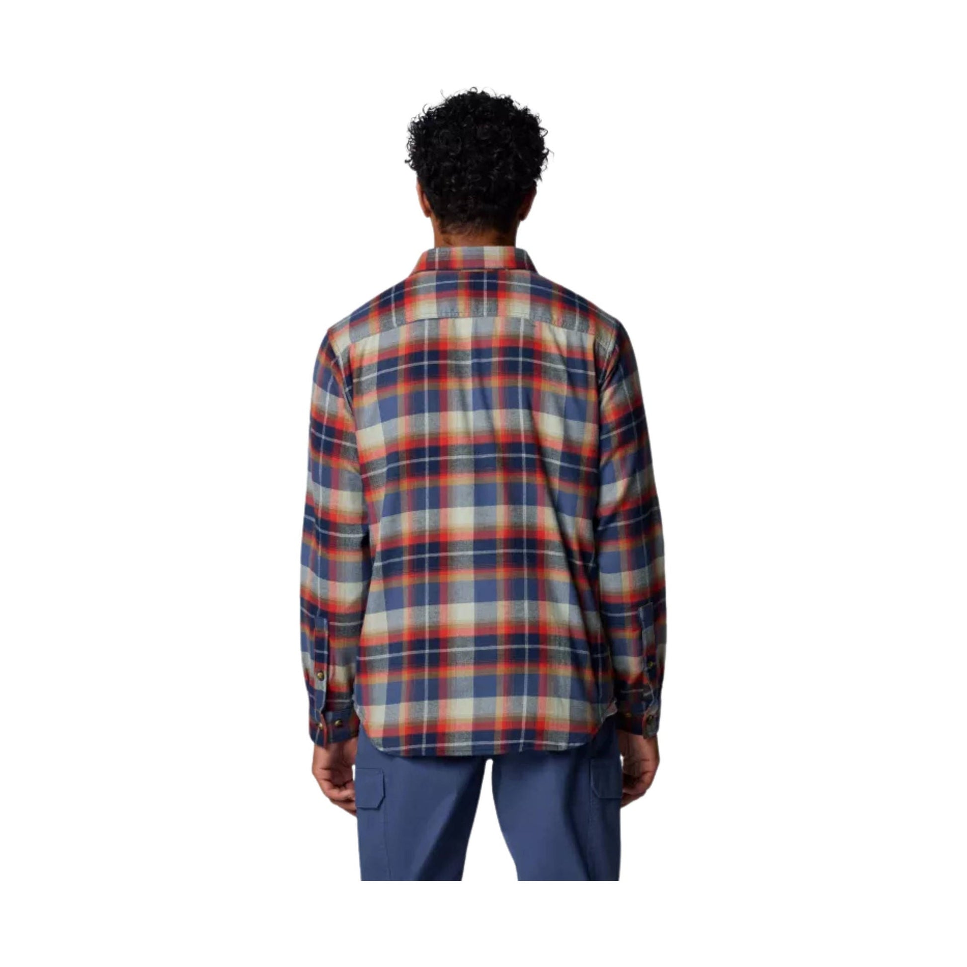 Columbia Men's Cornell Woods Flannel Long Sleeve Shirt - Collegiate Navy Classic Multi Tartan by Lenny's Shoe & Apparel
