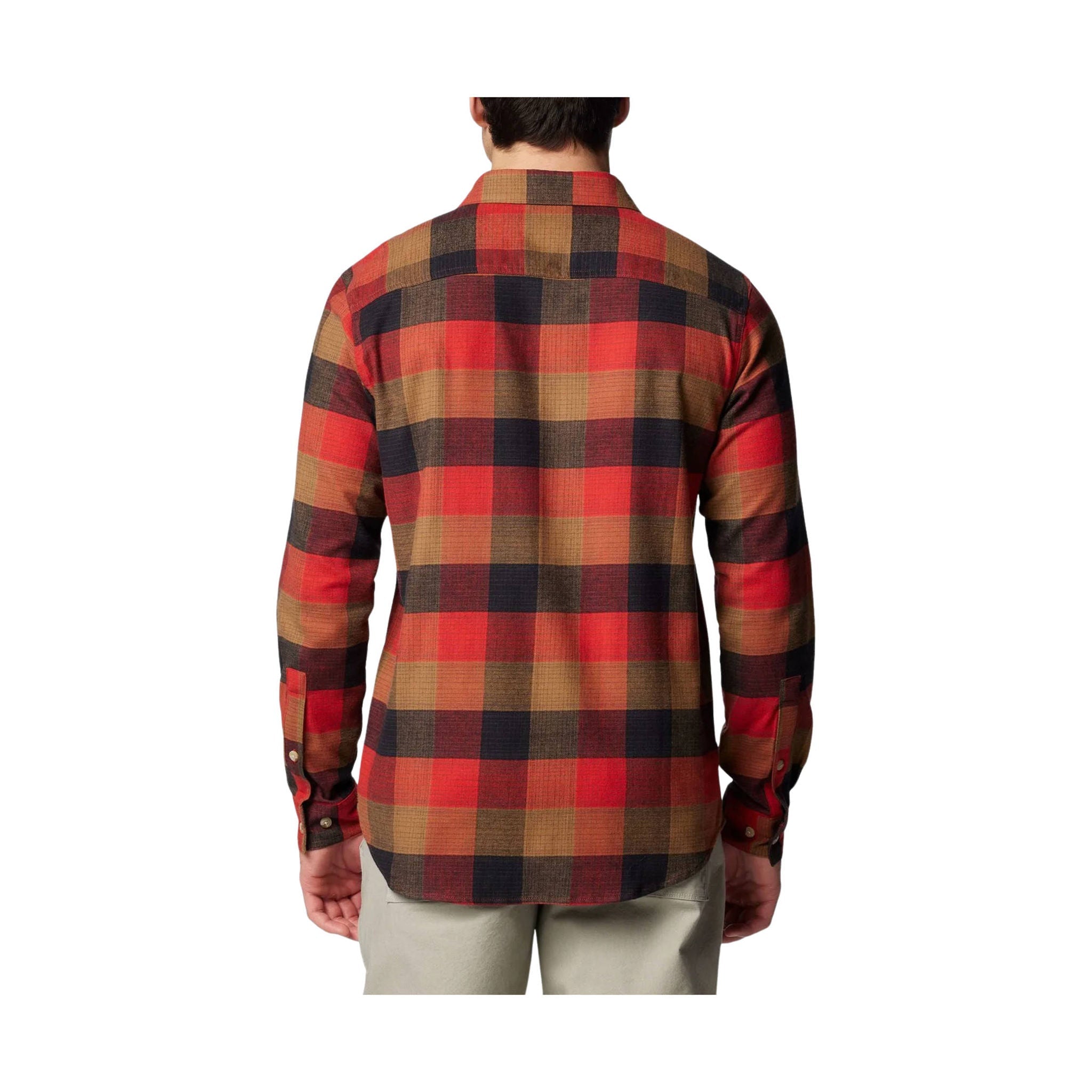 Columbia Men's Cornell Woods Flannel Long Sleeve Shirt - Snail Red Ombre by Lenny's Shoe & Apparel