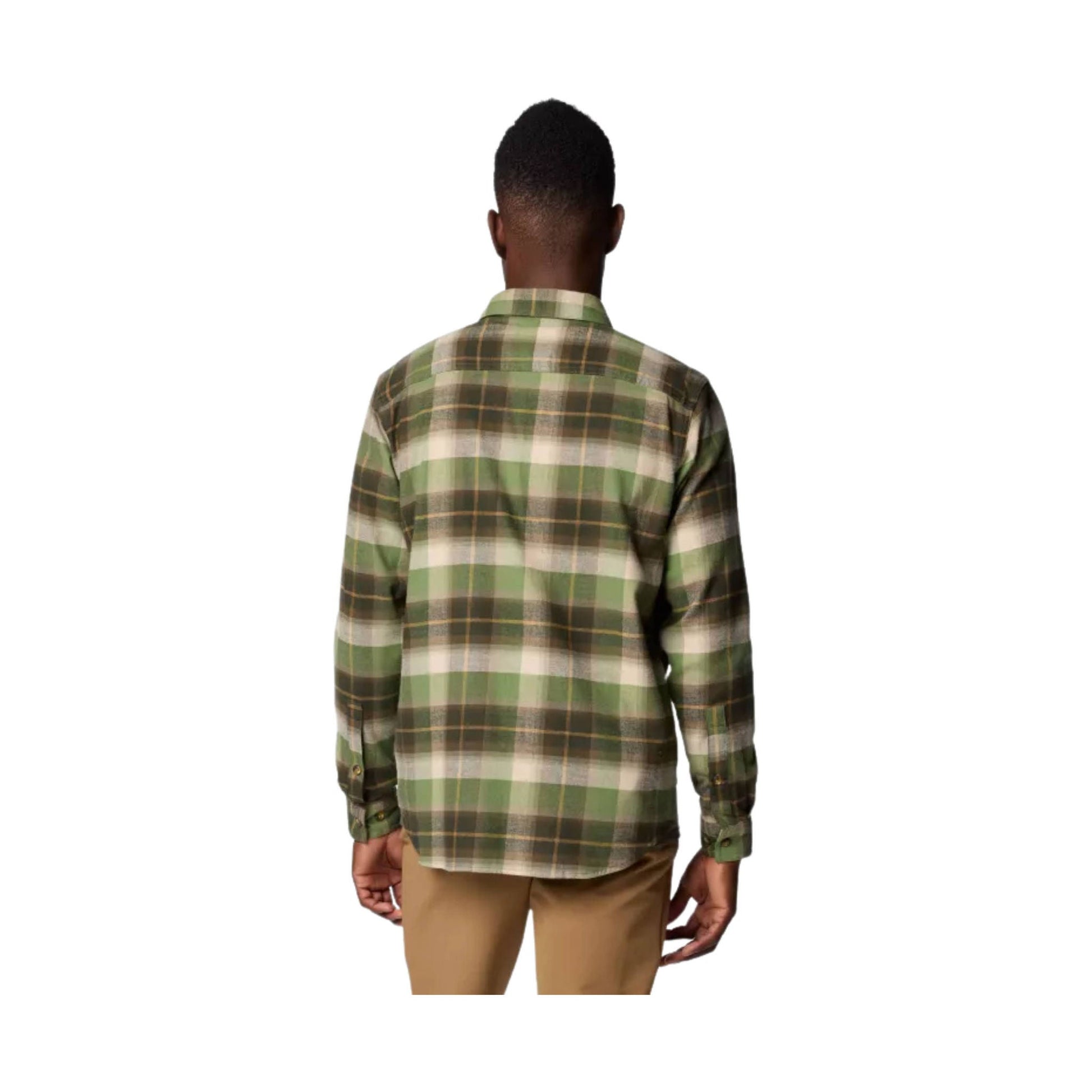 Columbia Men's Cornell Woods Flannel Long Sleeve Shirt - Stone Green Classic Multi Tartan by Lenny's Shoe & Apparel
