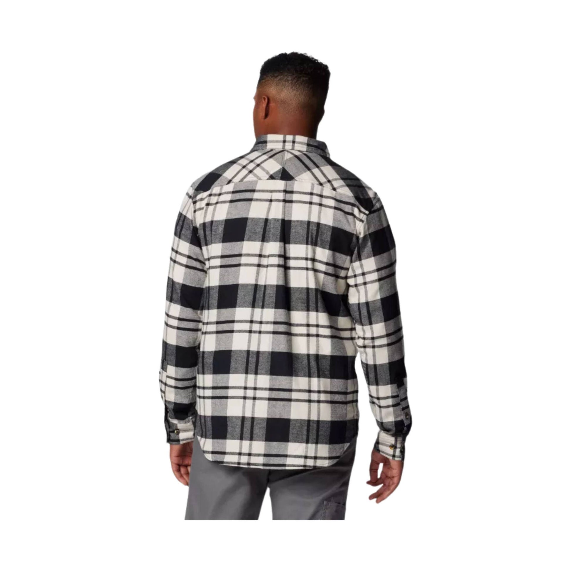 Columbia Men's Flare Gun Stretch Flannel Shirt - Black River Crossing Plaid by Lenny's Shoe & Apparel