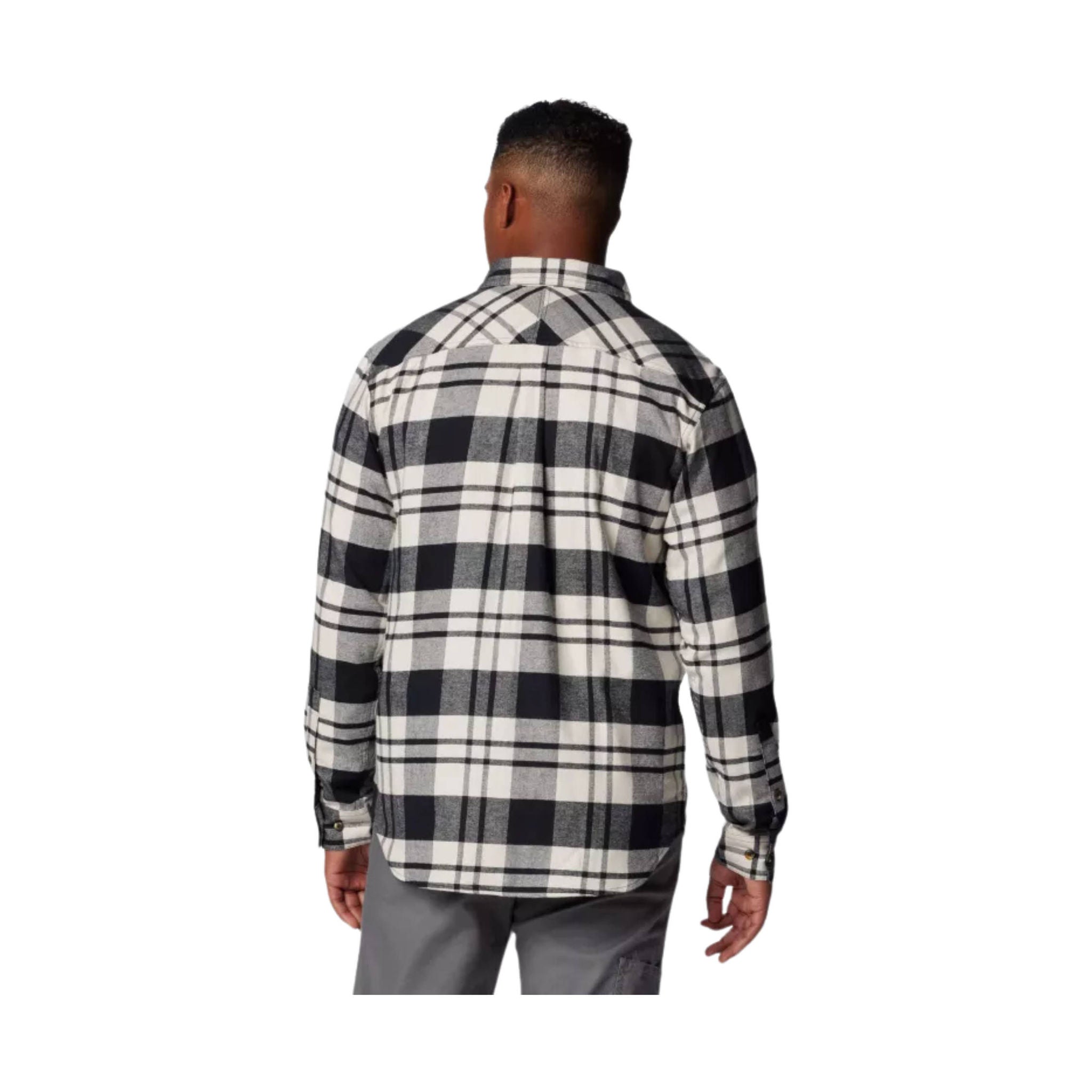 Columbia Men's Flare Gun Stretch Flannel Shirt - Black River Crossing Plaid by Lenny's Shoe & Apparel