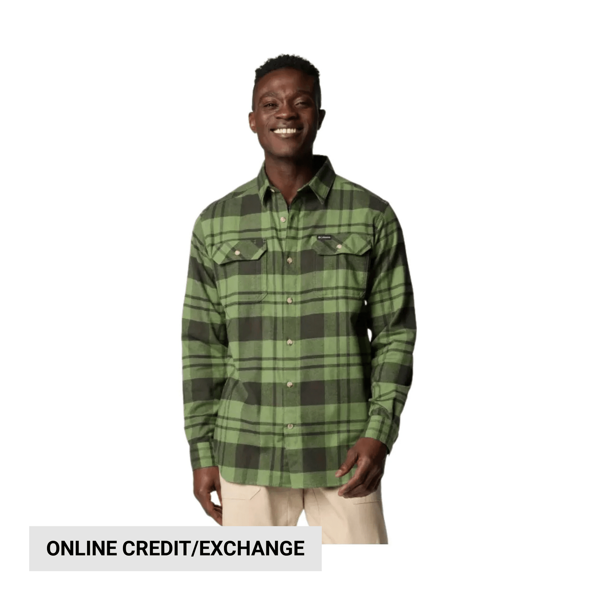 Columbia Men's Flare Gun Stretch Flannel Shirt - Canteen River Crossing Plaid by Lenny's Shoe & Apparel