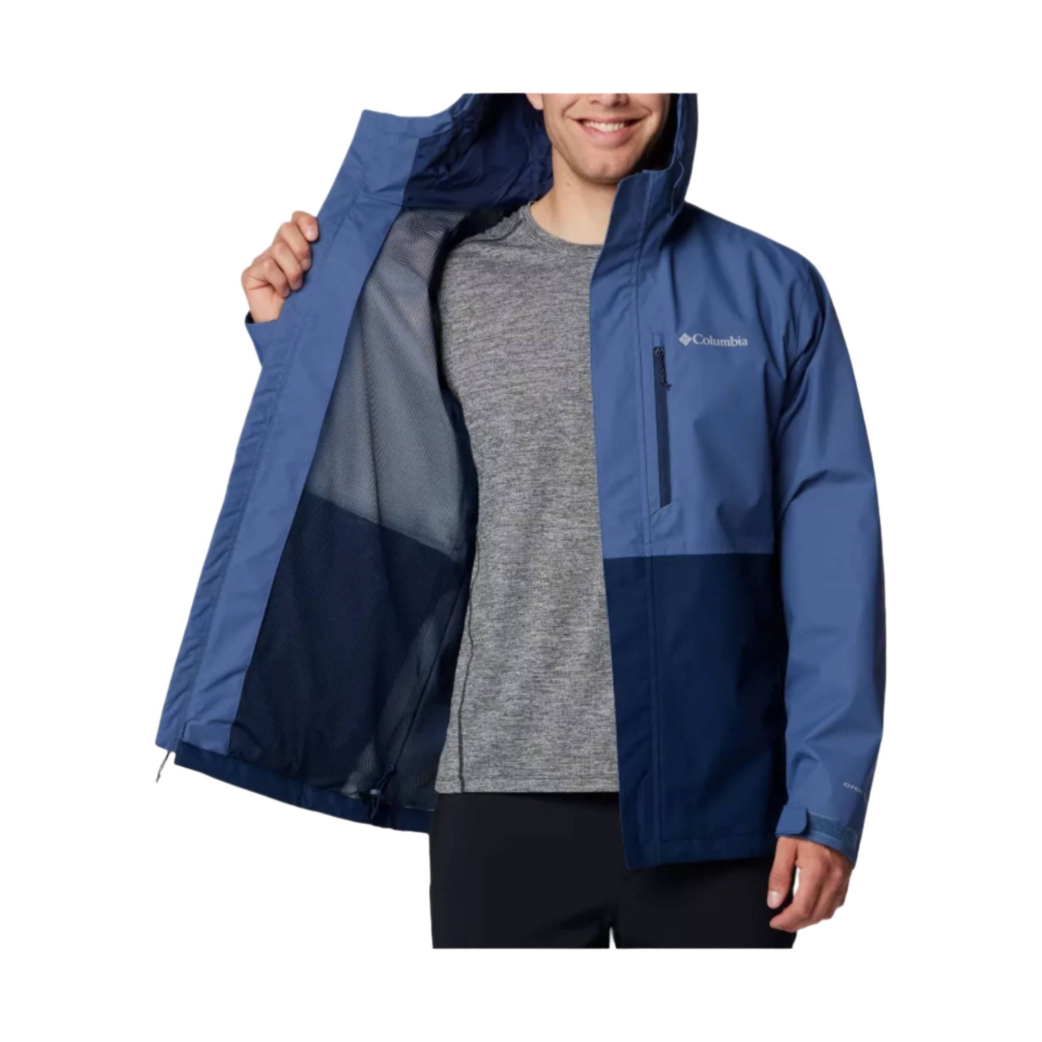 Columbia Men's Hikebound II Rain Jacket - Dark Mountain by Lenny's Shoe & Apparel
