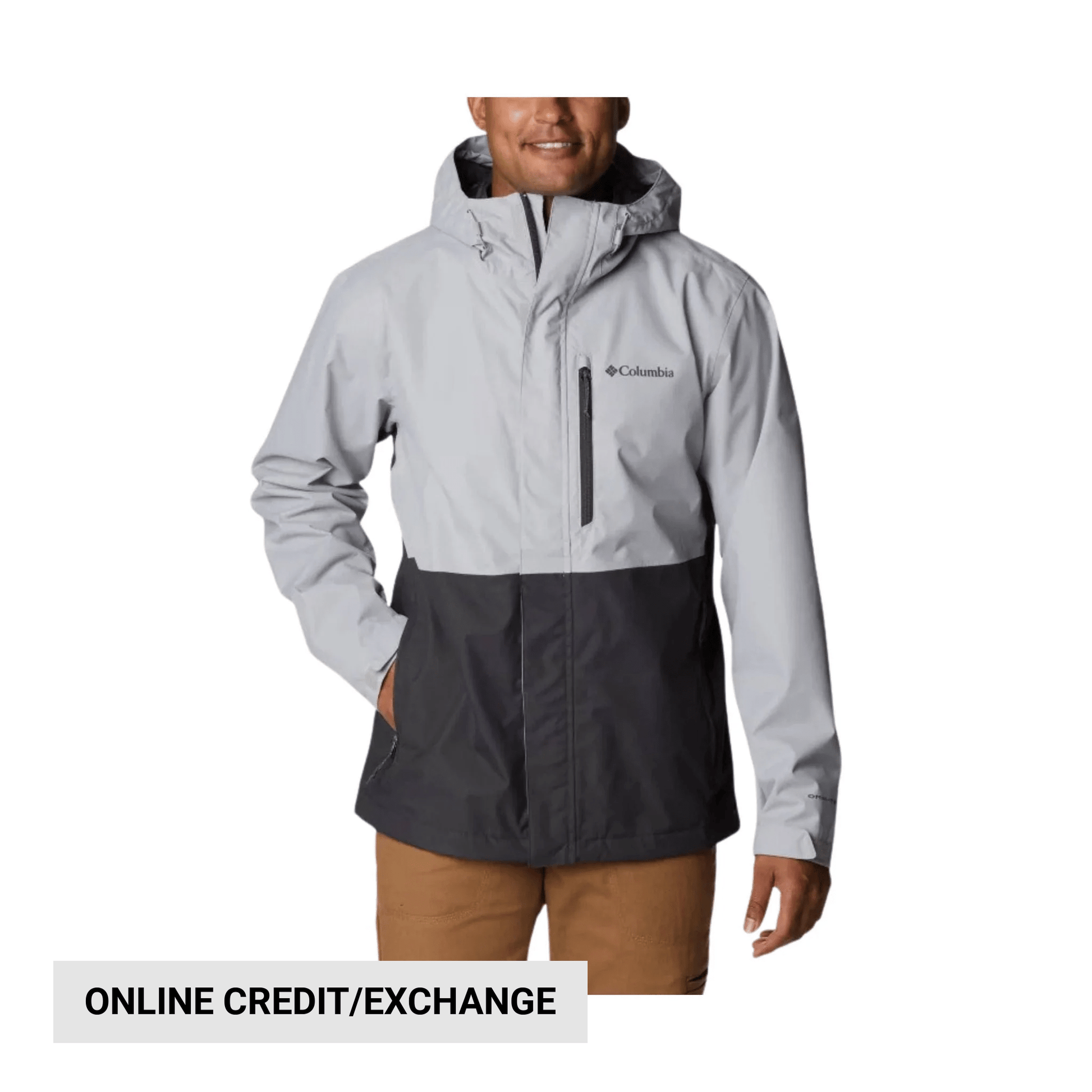 Columbia Men's Hikebound Rain Jacket - Columbia Grey/Shark by Lenny's Shoe & Apparel