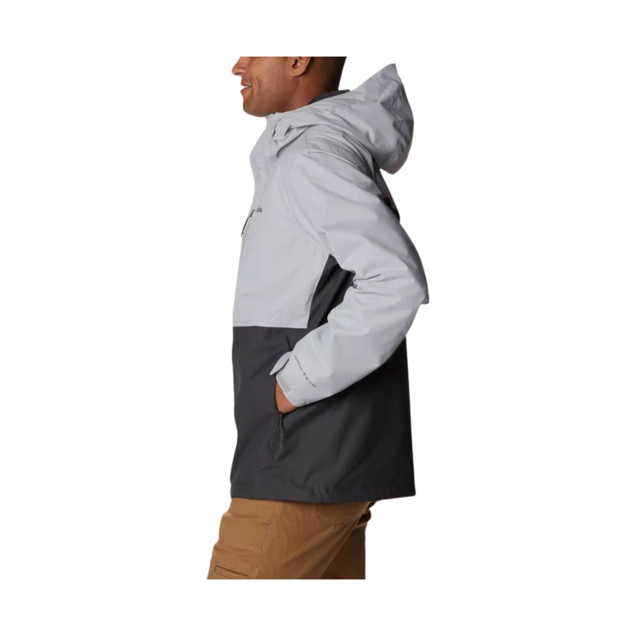 Columbia Men's Hikebound Rain Jacket - Columbia Grey/Shark by Lenny's Shoe & Apparel