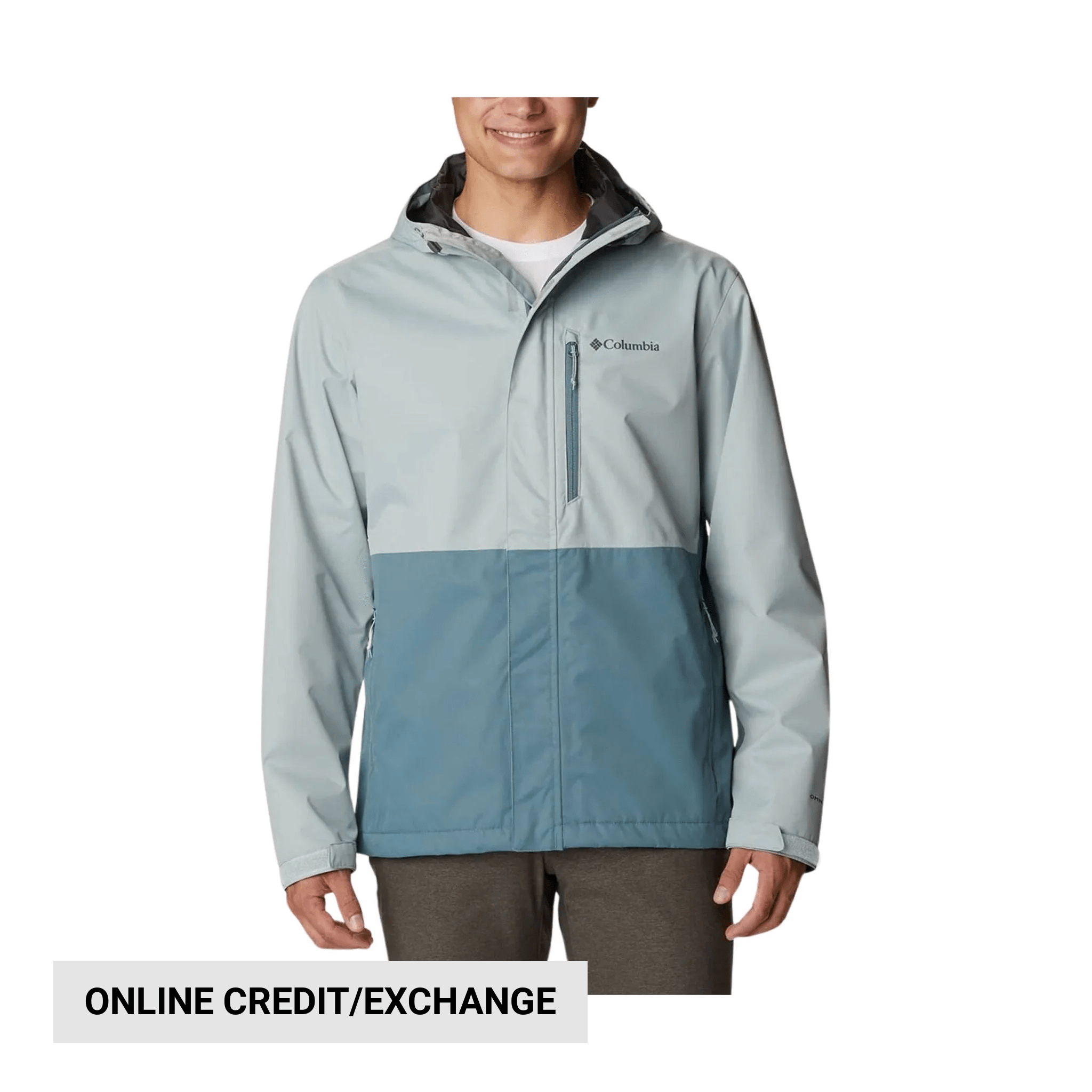 Columbia Men's Hikebound Rain Jacket - Niagara/Metal by Lenny's Shoe & Apparel