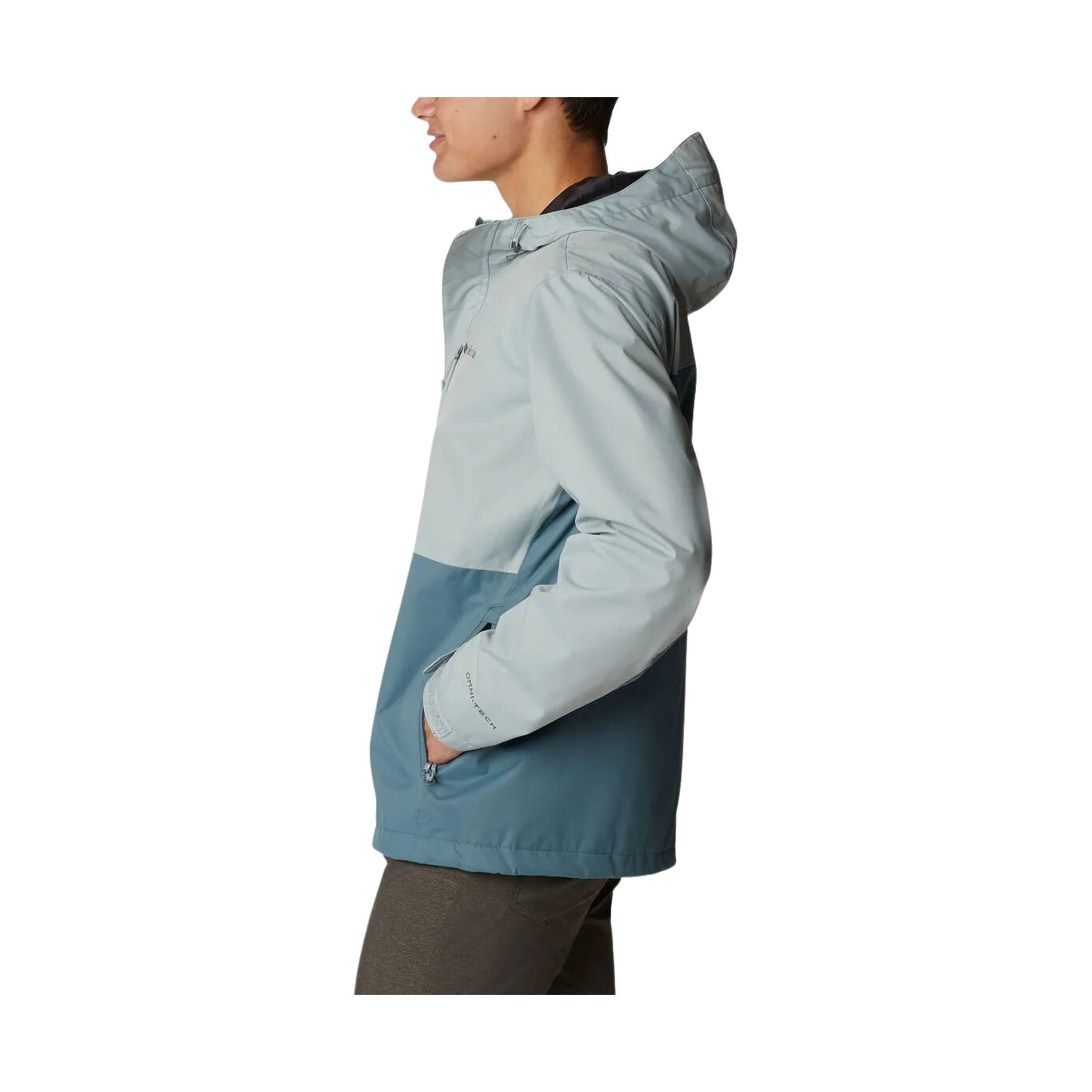 Columbia Men's Hikebound Rain Jacket - Niagara/Metal by Lenny's Shoe & Apparel