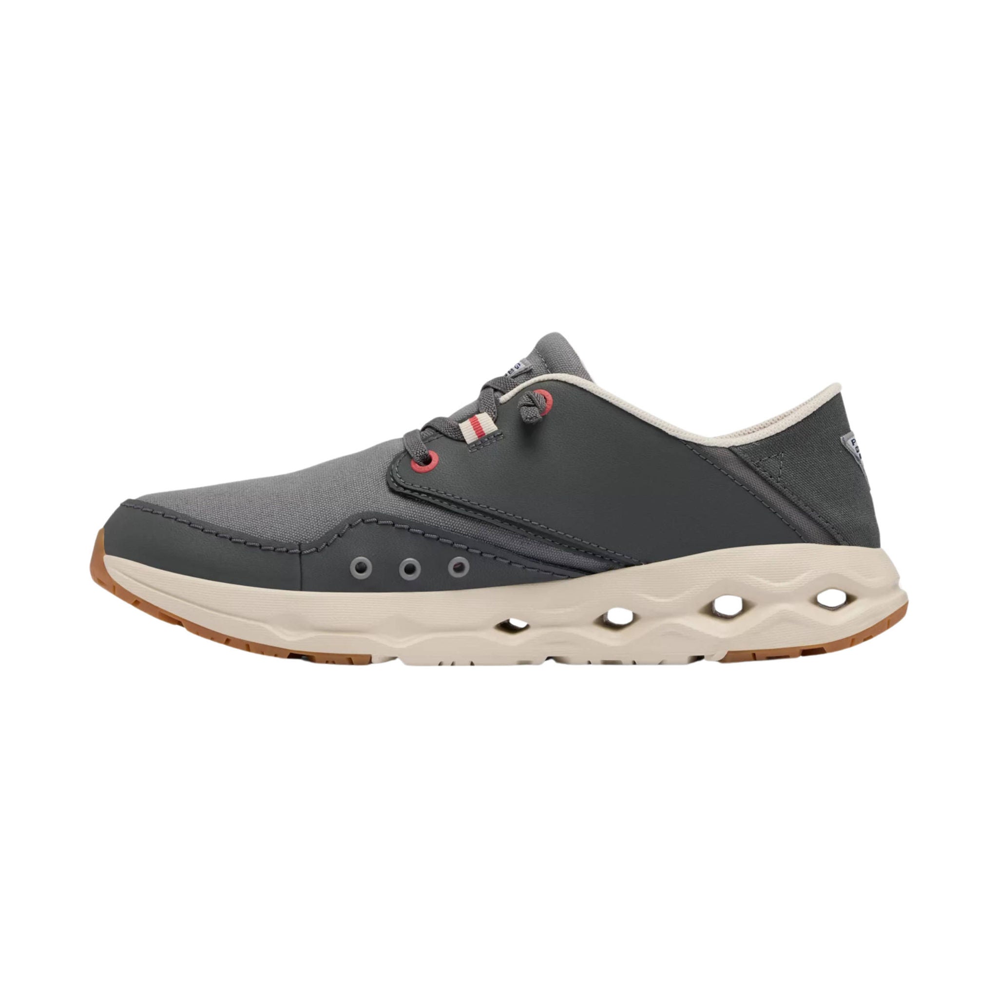 Columbia Men's PFG Bahama X Relaxed Shoes - Grill/Sunset Red by Lenny's Shoe & Apparel