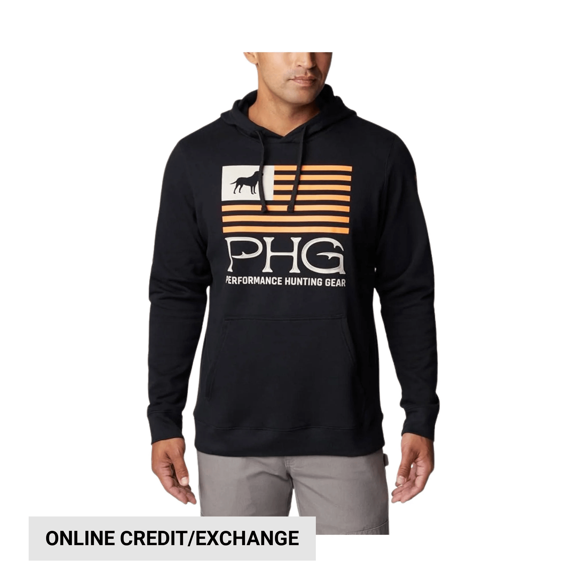 Columbia Men's PHG Hunt Star Hoodie - Black/Blaze by Lenny's Shoe & Apparel