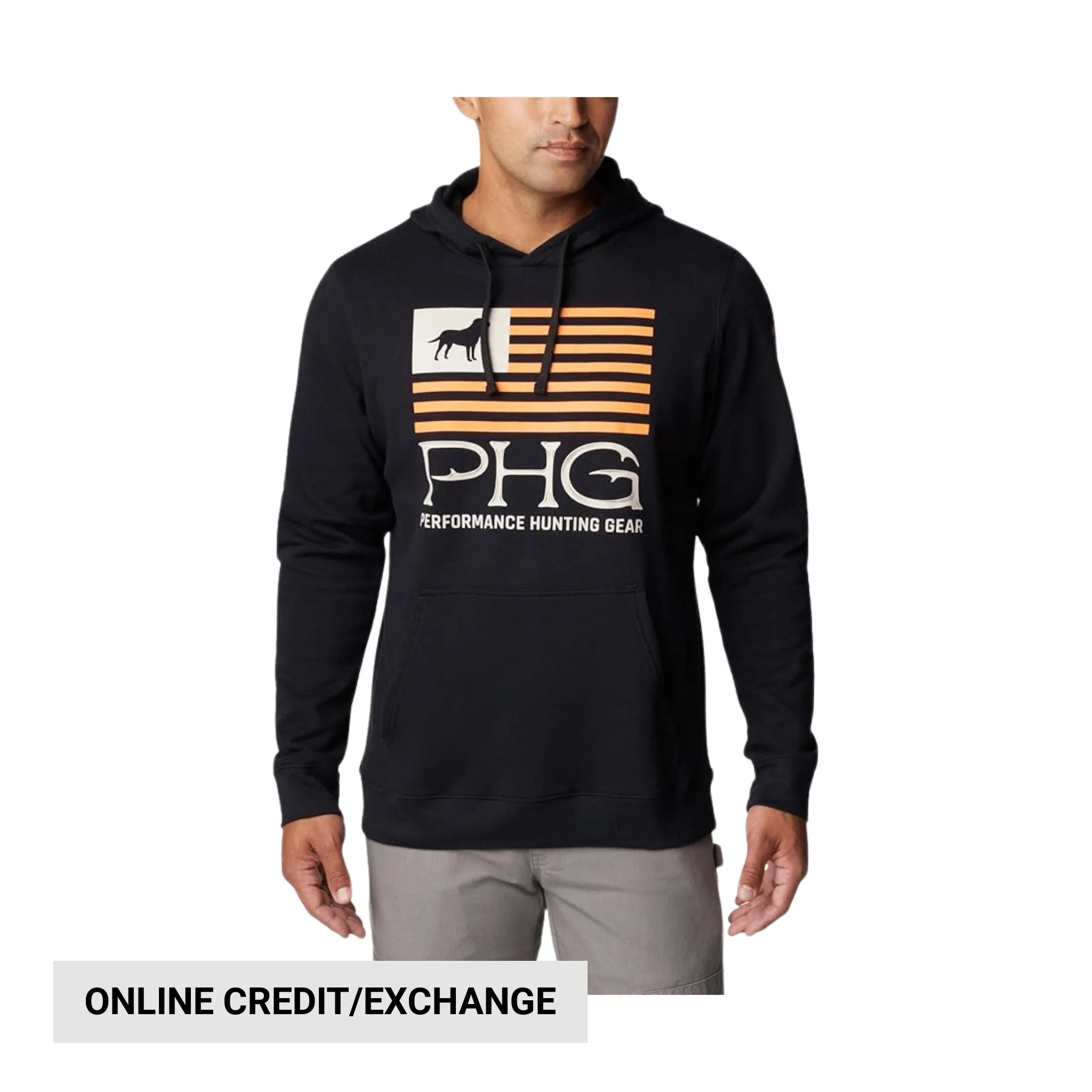 Columbia Men's PHG Hunt Star Hoodie - Black/Blaze by Lenny's Shoe & Apparel