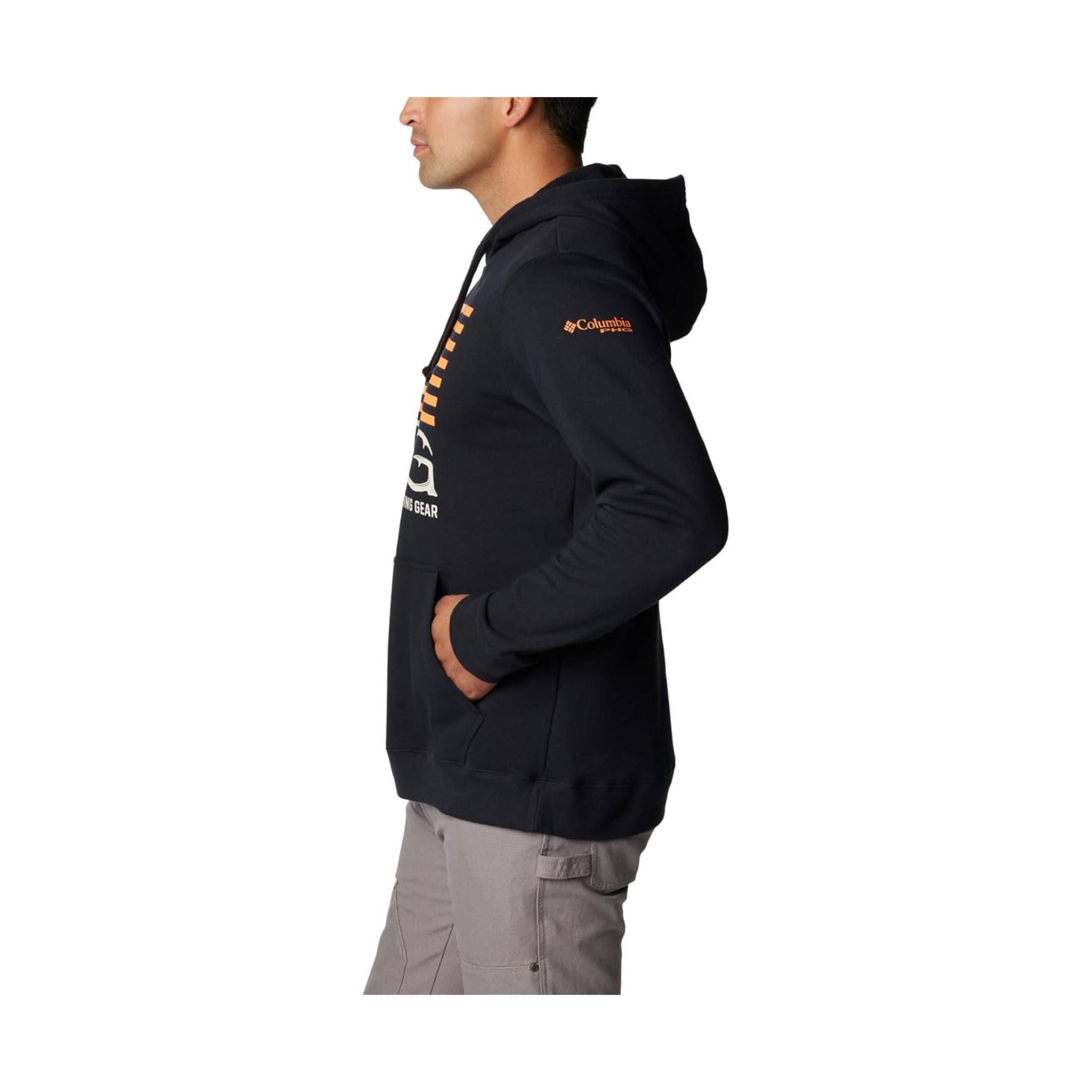 Columbia Men's PHG Hunt Star Hoodie - Black/Blaze by Lenny's Shoe & Apparel