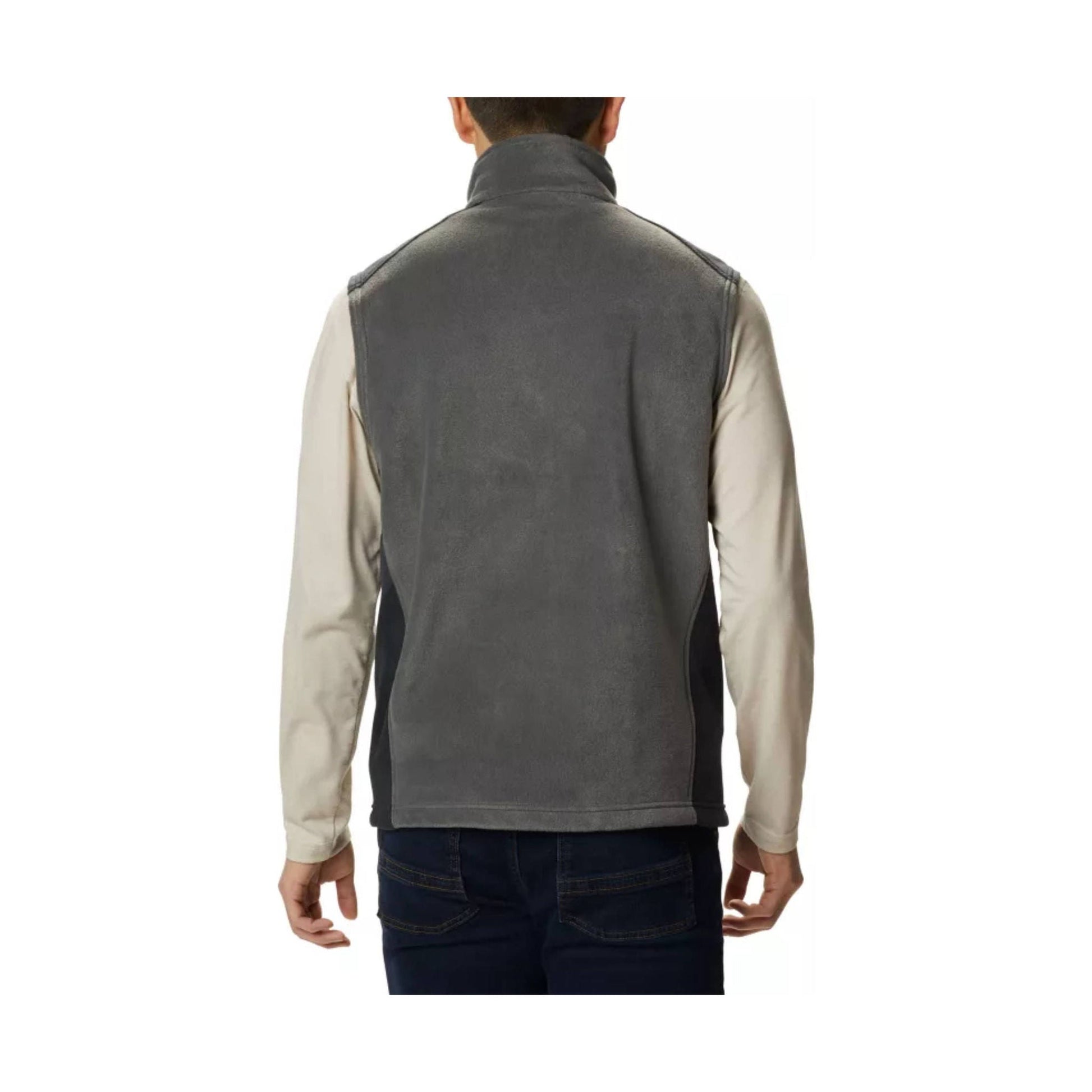 Columbia Men's Steens Mountain Fleece Vest - Grill/Black by Lenny's Shoe & Apparel