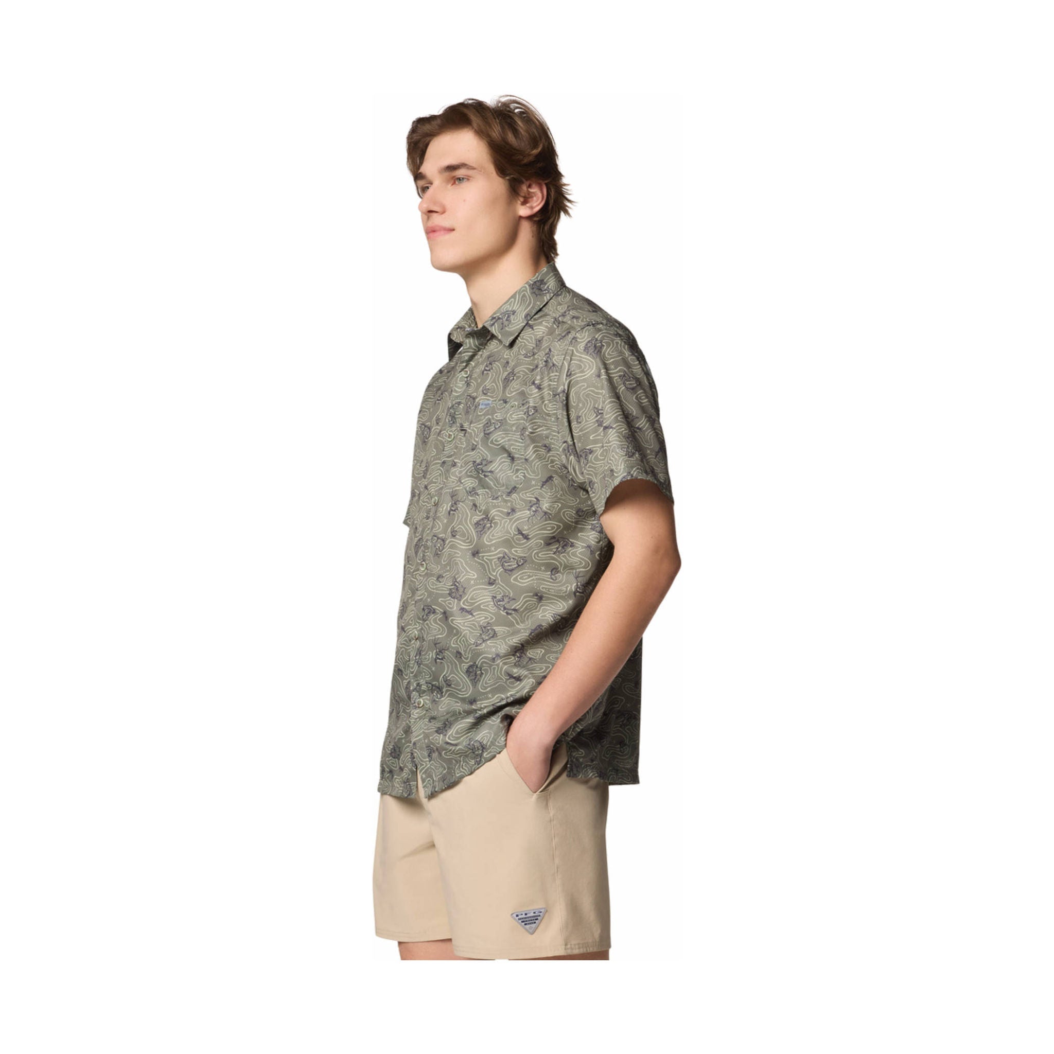 Columbia Men's Super Slack Tide Camp Shirt - Cypress Gameplans by Lenny's Shoe & Apparel