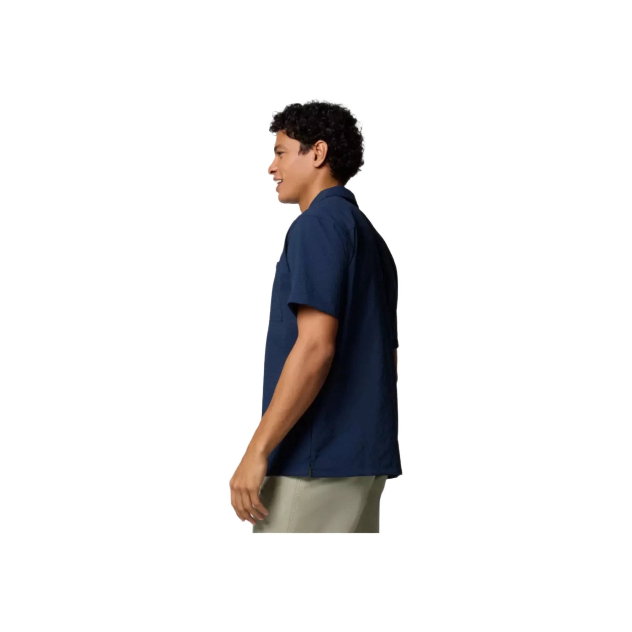 Columbia Men's Utilizer Short Sleeve Camp Shirt - Collegiate Navy by Lenny's Shoe & Apparel