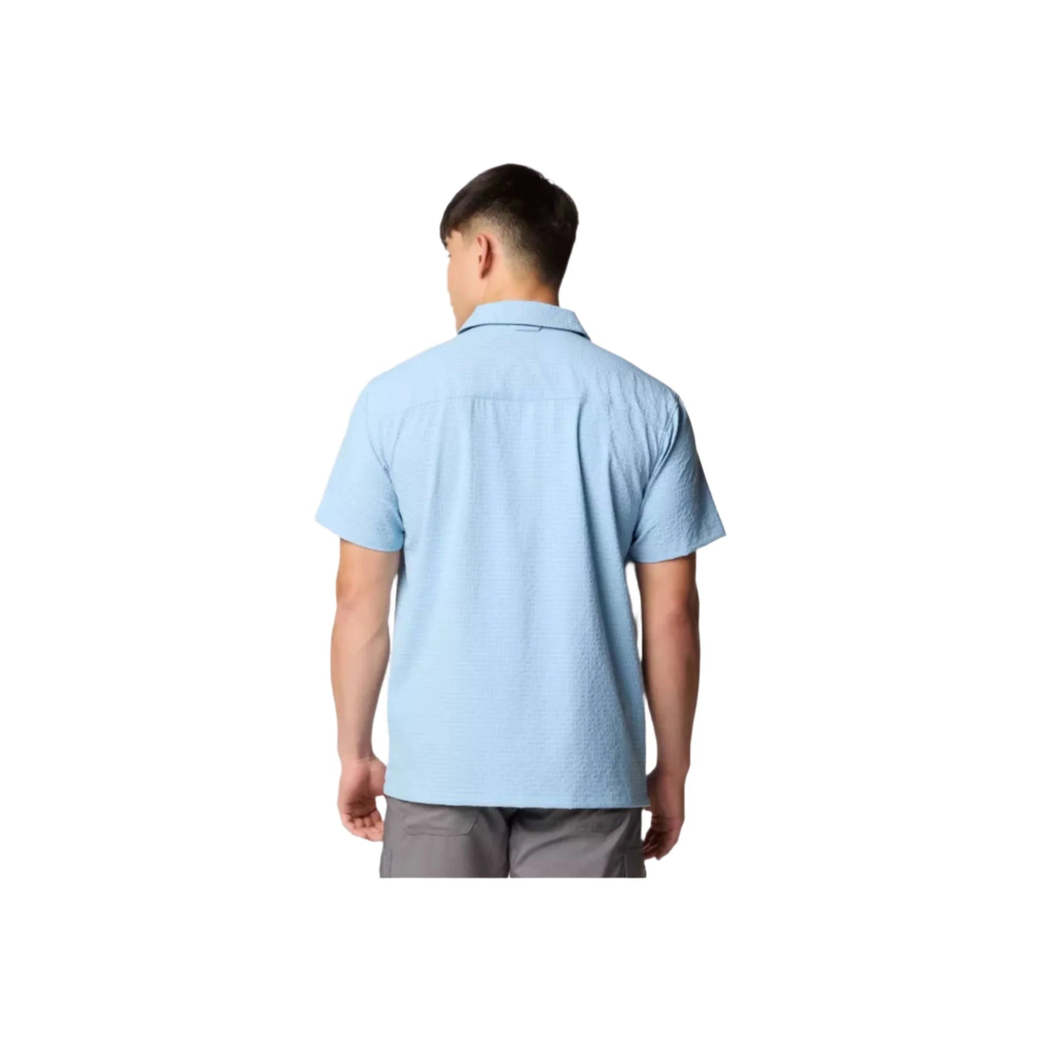 Columbia Men's Utilizer Short Sleeve Camp Shirt - Ripple Blue by Lenny's Shoe & Apparel