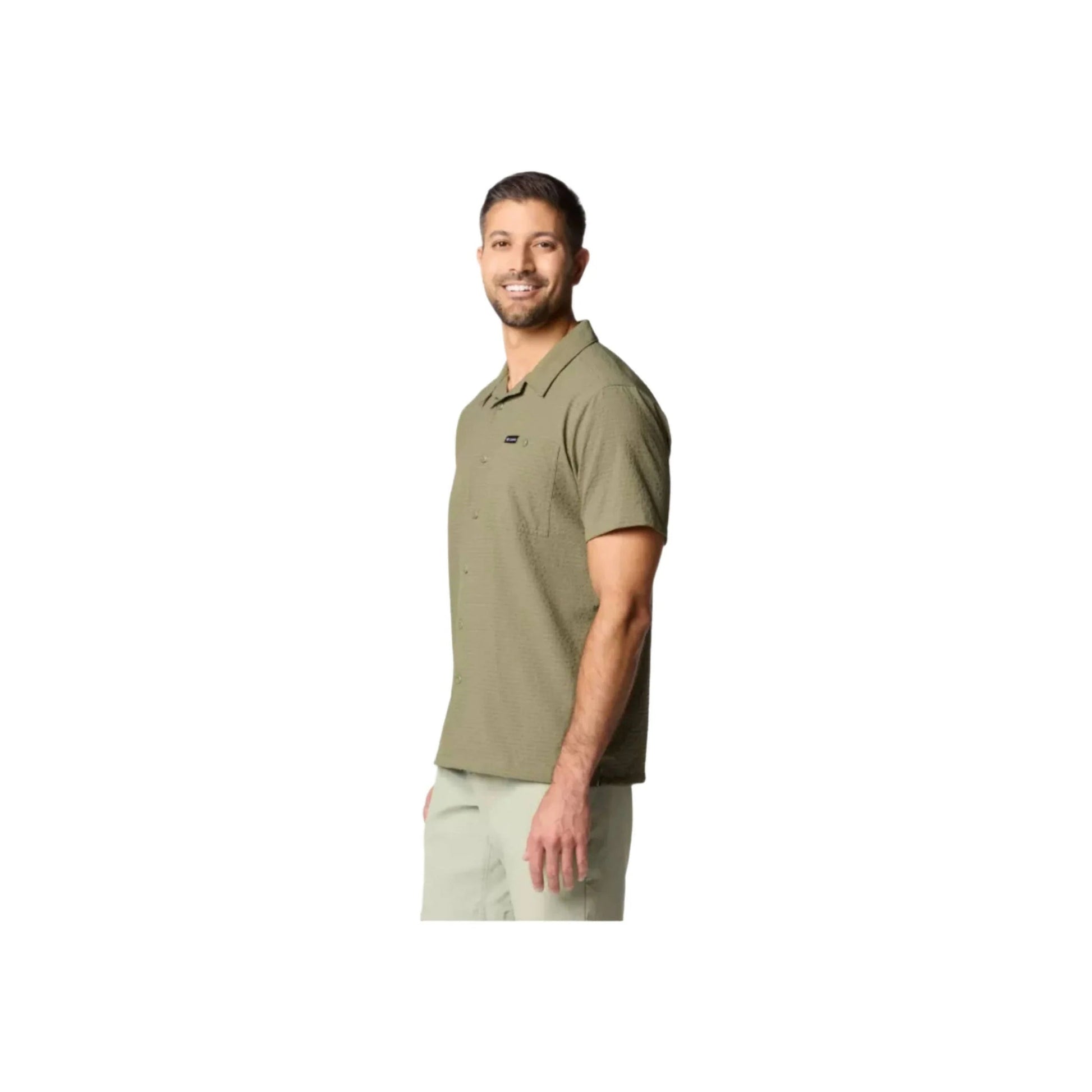 Columbia Men's Utilizer Short Sleeve Camp Shirt - Stone Green by Lenny's Shoe & Apparel