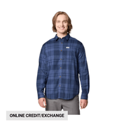 Columbia Men's Vapor Ridge III Long Sleeve Shirt - Collegiate Navy Rivercrossing Plaid by Lenny's Shoe & Apparel