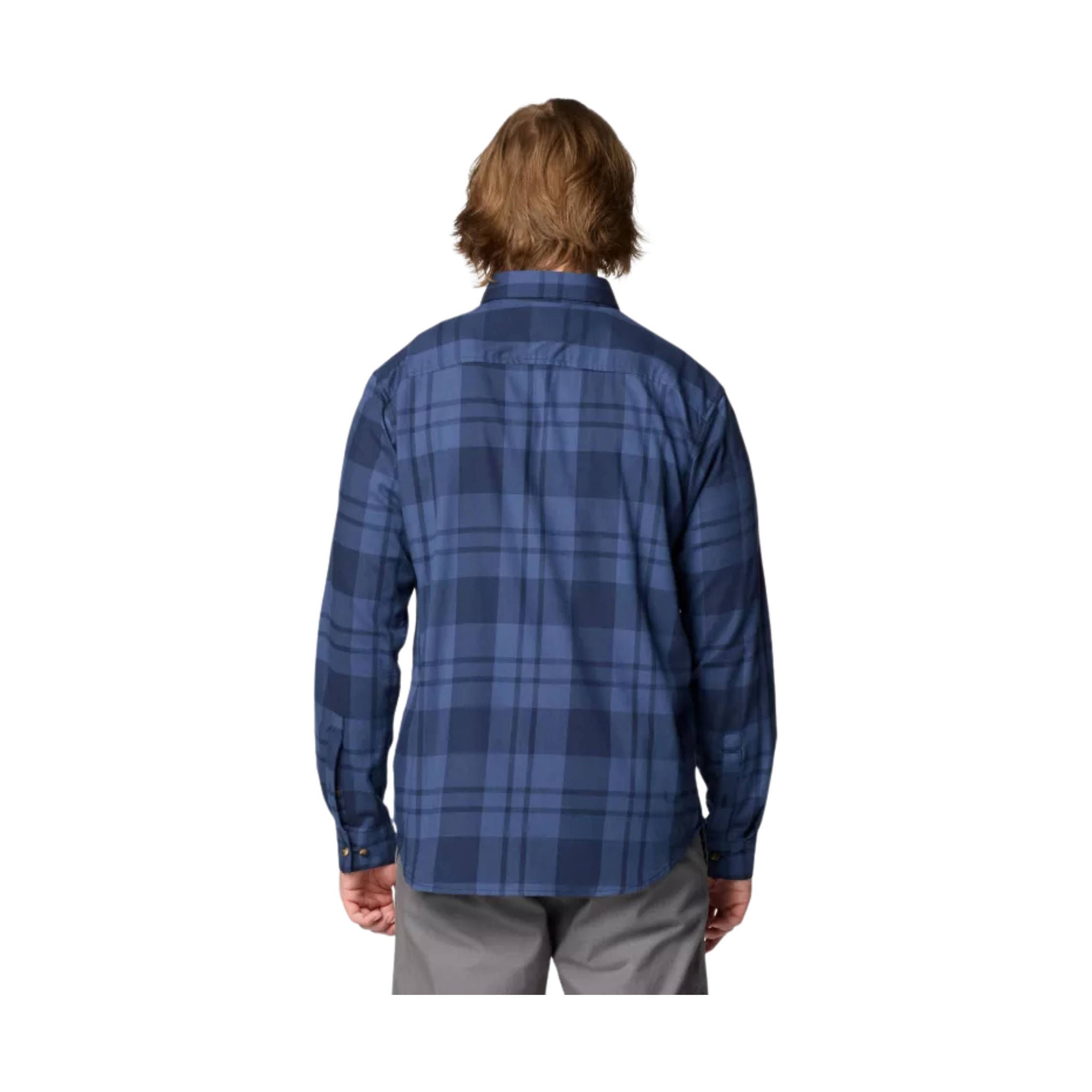 Columbia Men's Vapor Ridge III Long Sleeve Shirt - Collegiate Navy Rivercrossing Plaid by Lenny's Shoe & Apparel