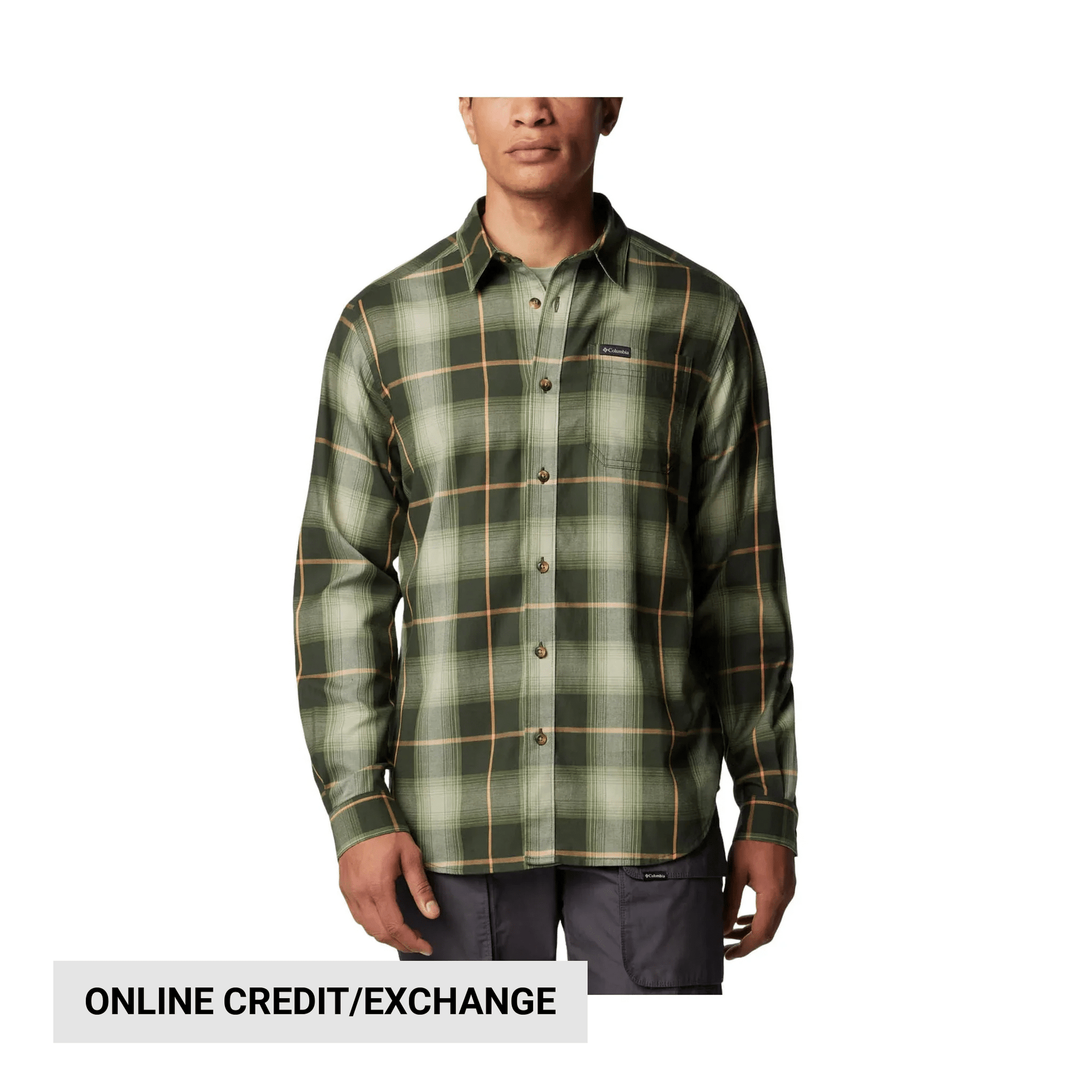 Columbia Men's Vapor Ridge III Long Sleeve Shirt - Greenscape Tart by Lenny's Shoe & Apparel