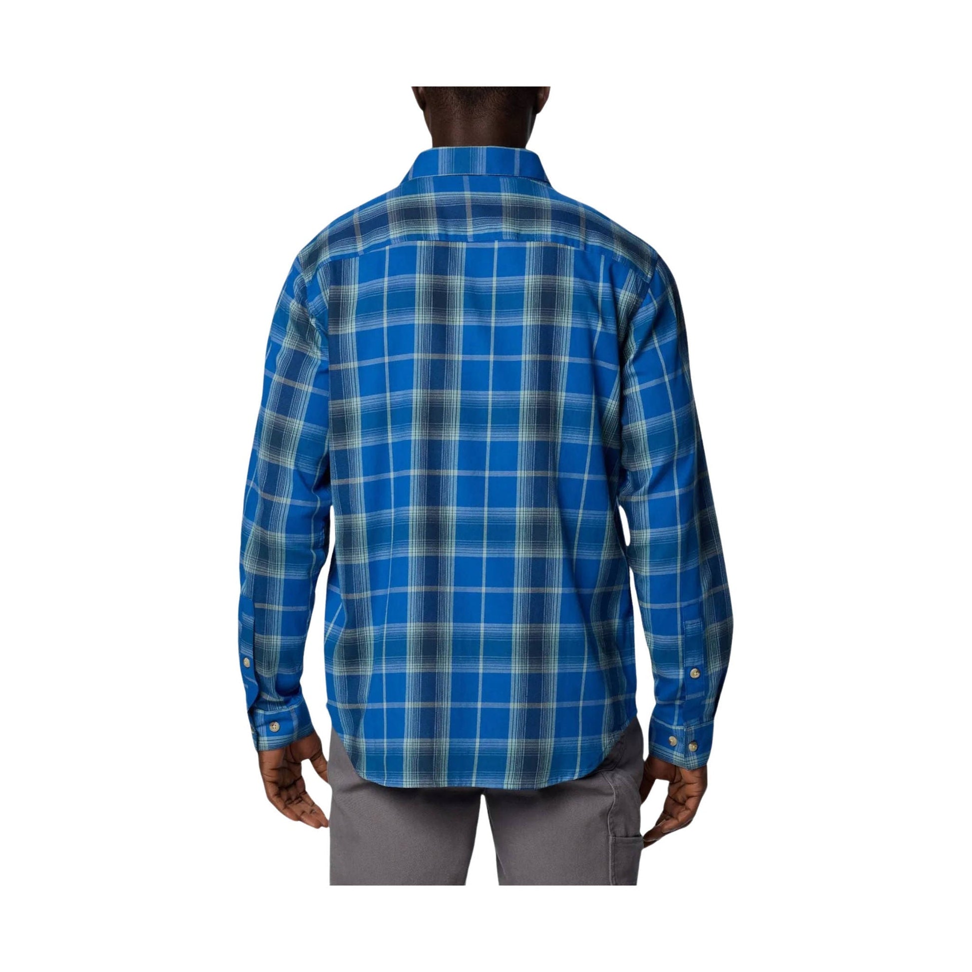 Columbia Men's Vapor Ridge III Long Sleeve Shirt - Mountain Blue Tartan by Lenny's Shoe & Apparel